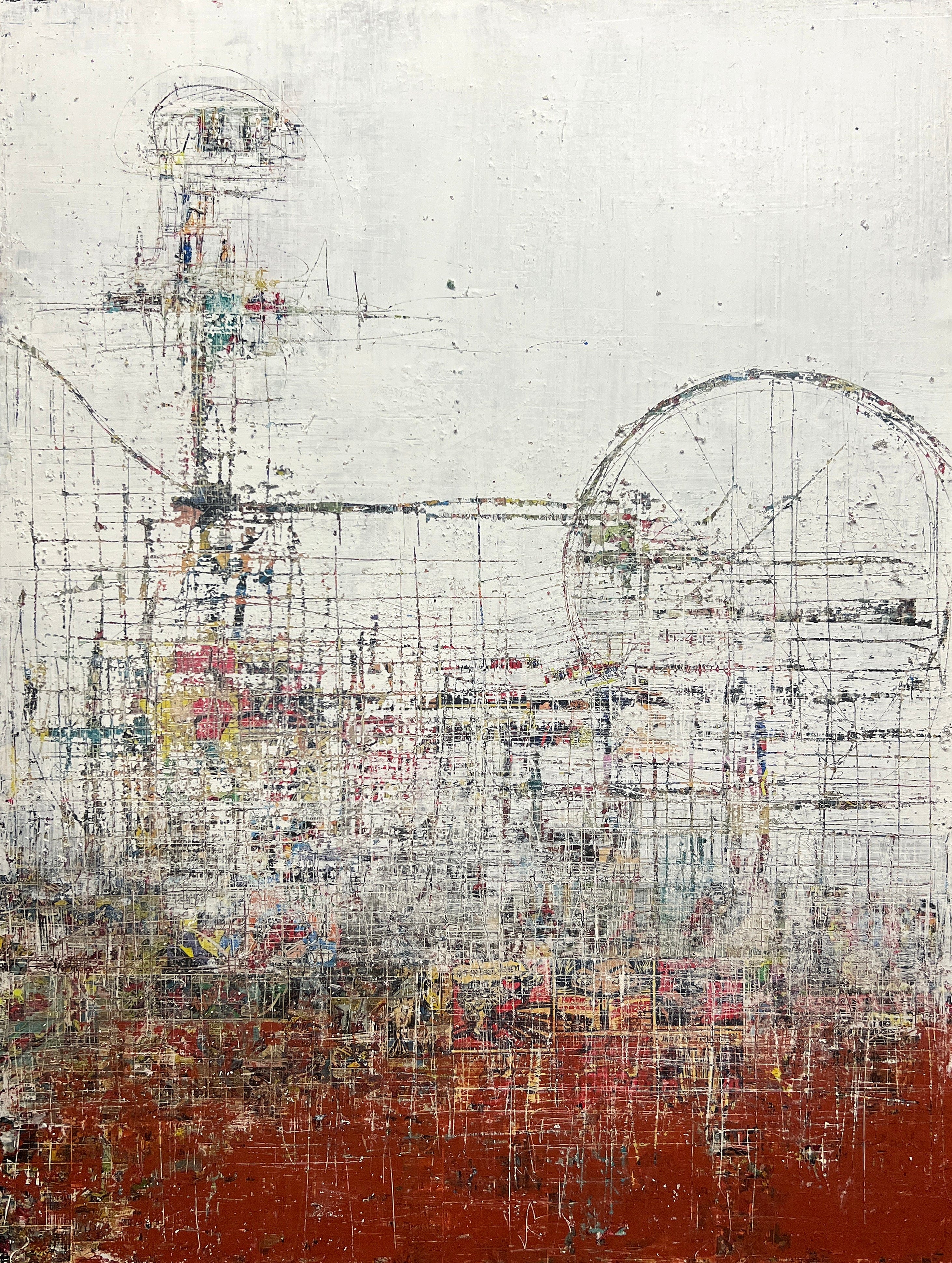 Robert Tillberg A Day At The Theme Park | 36"x48"