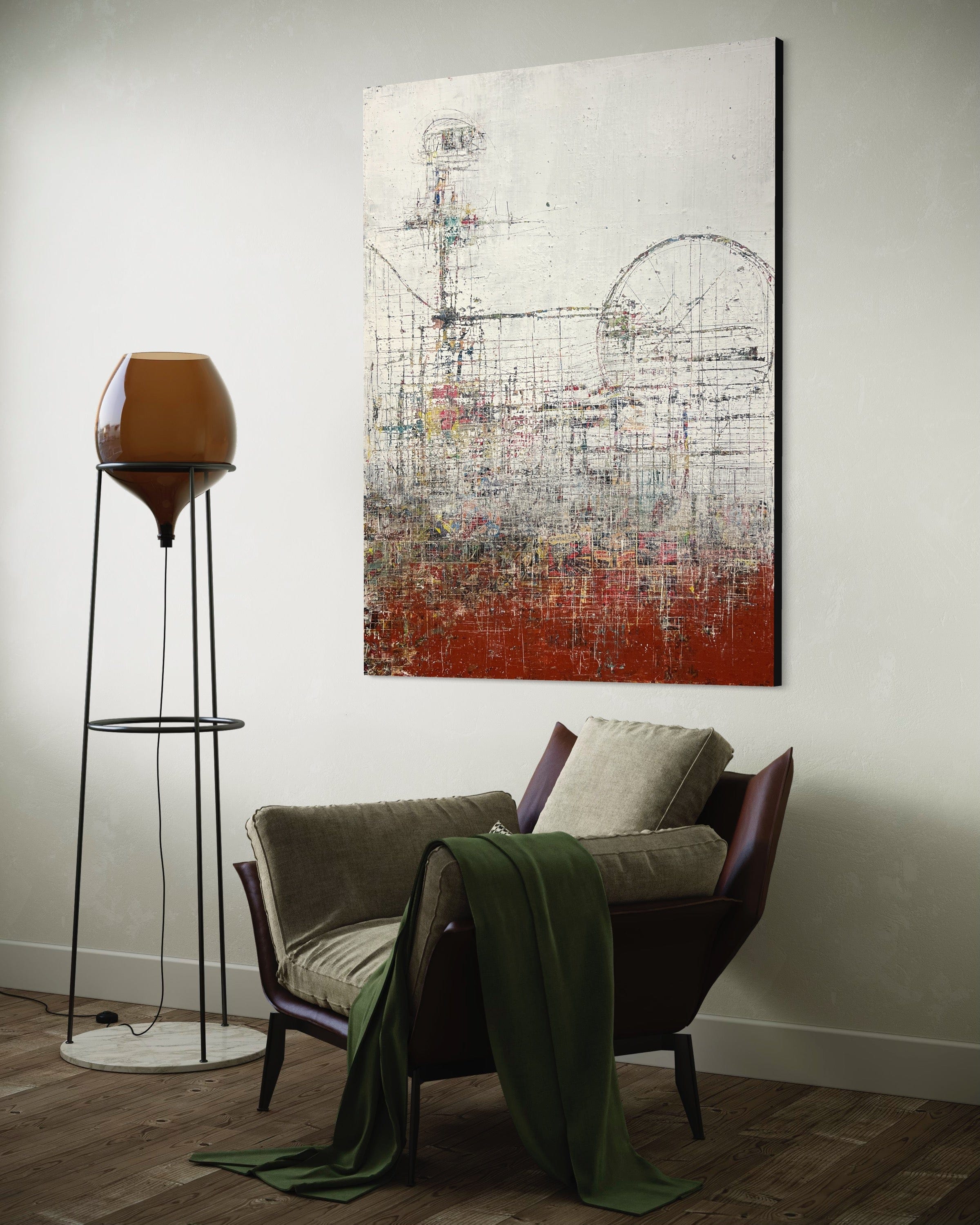 Robert Tillberg A Day At The Theme Park | 36"x48"