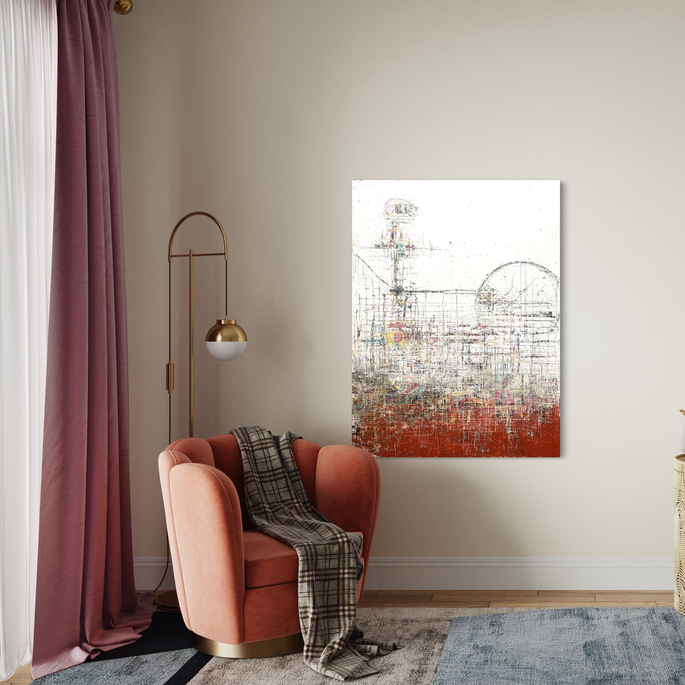 Robert Tillberg A Day At The Theme Park | 36"x48"