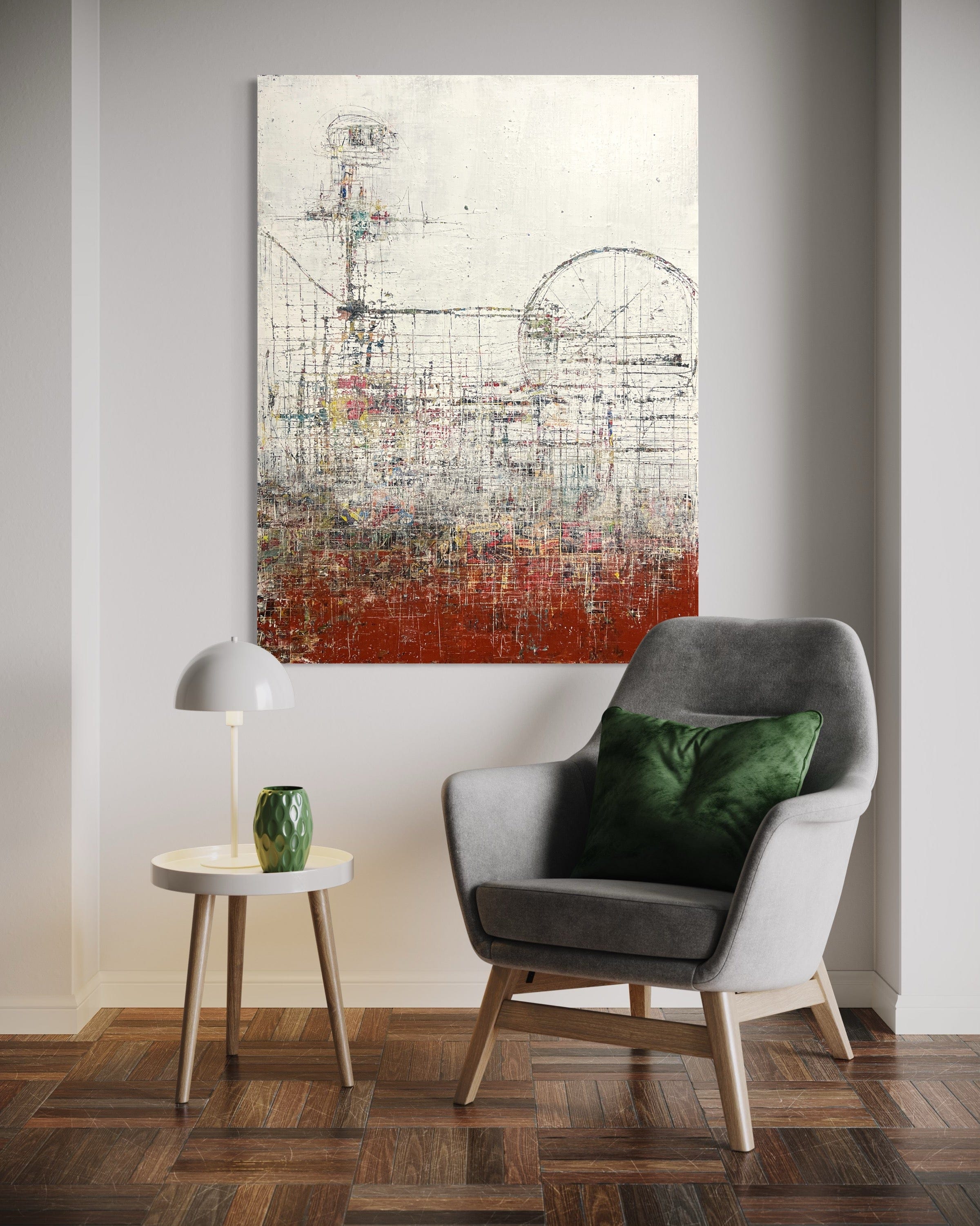 Robert Tillberg A Day At The Theme Park | 36"x48"
