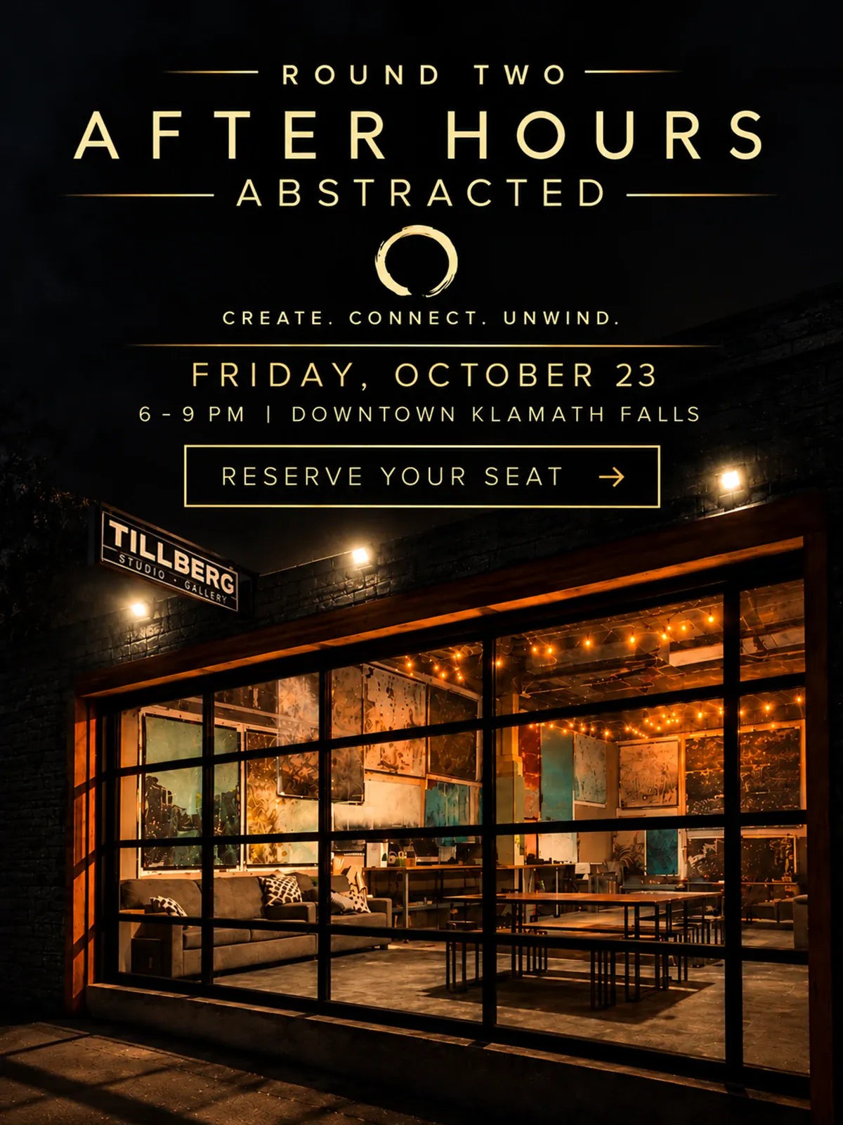 Rob Tillberg Studio & Gallery After Hours Abstracted Reservation