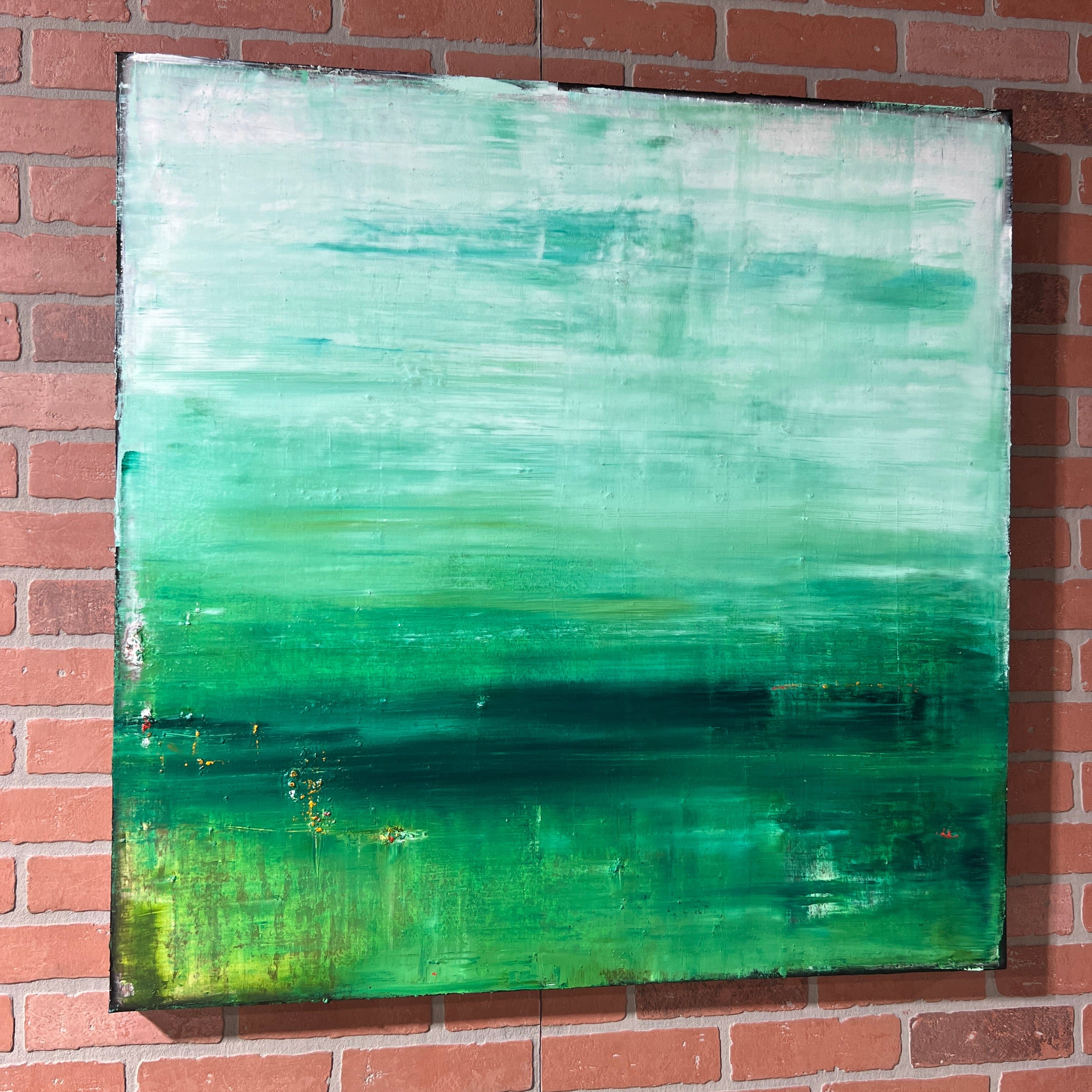 Robert Tillberg Green Scene | 36"x36"