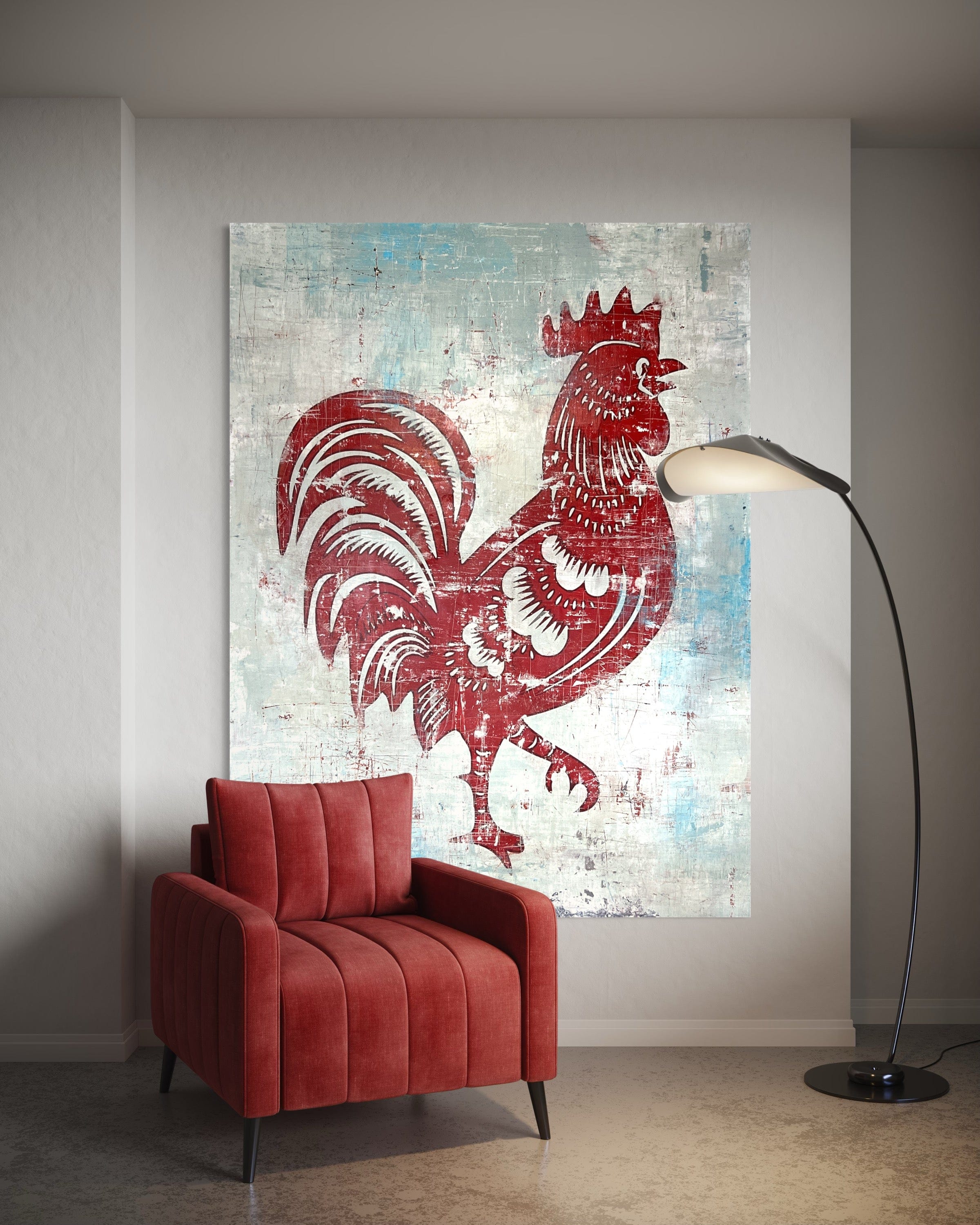 Robert Tillberg Original Art Cock-A-Doodle-Doo | 60"x82"