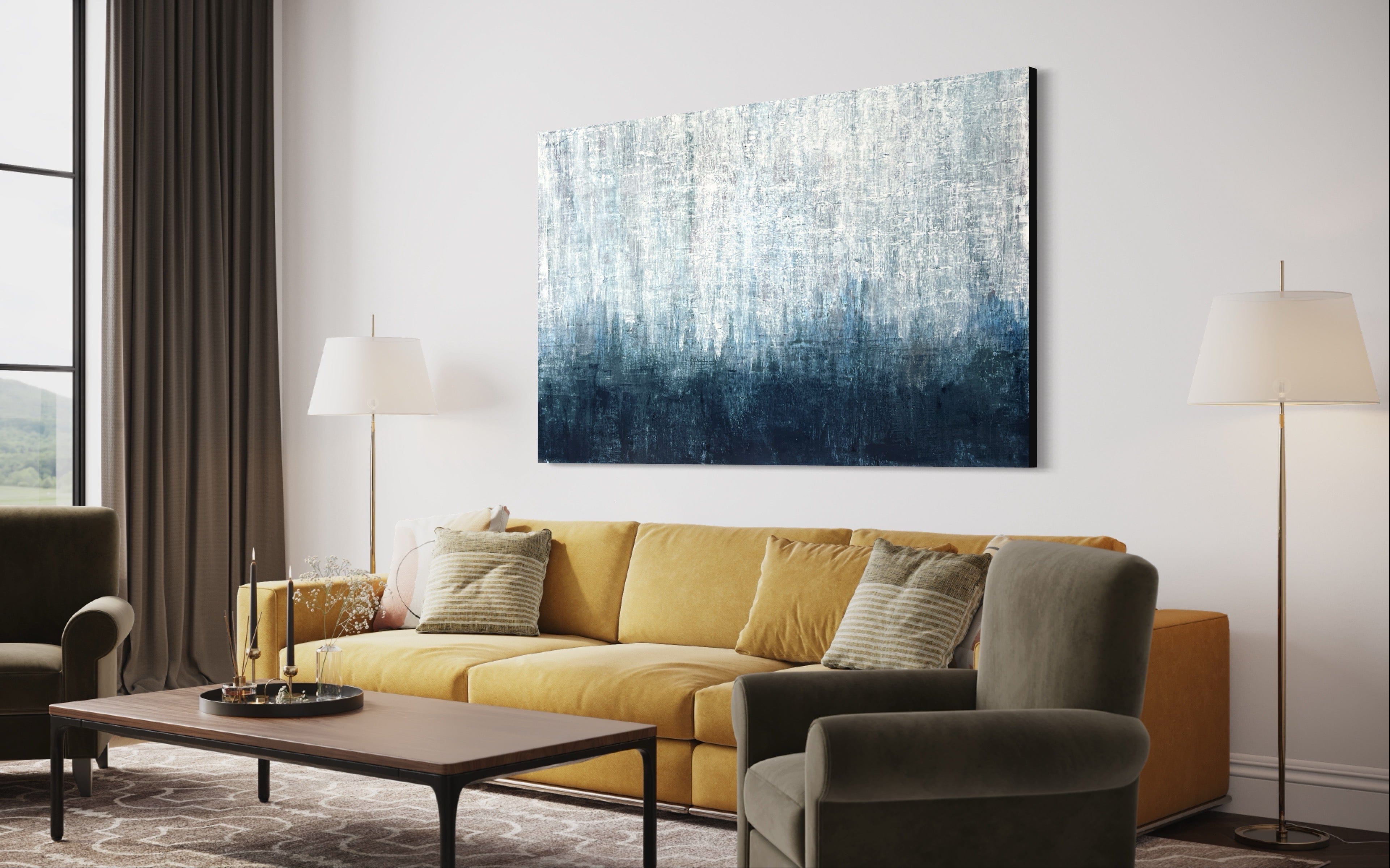 Robert Tillberg Original Art Cool Waves | 80"x48"