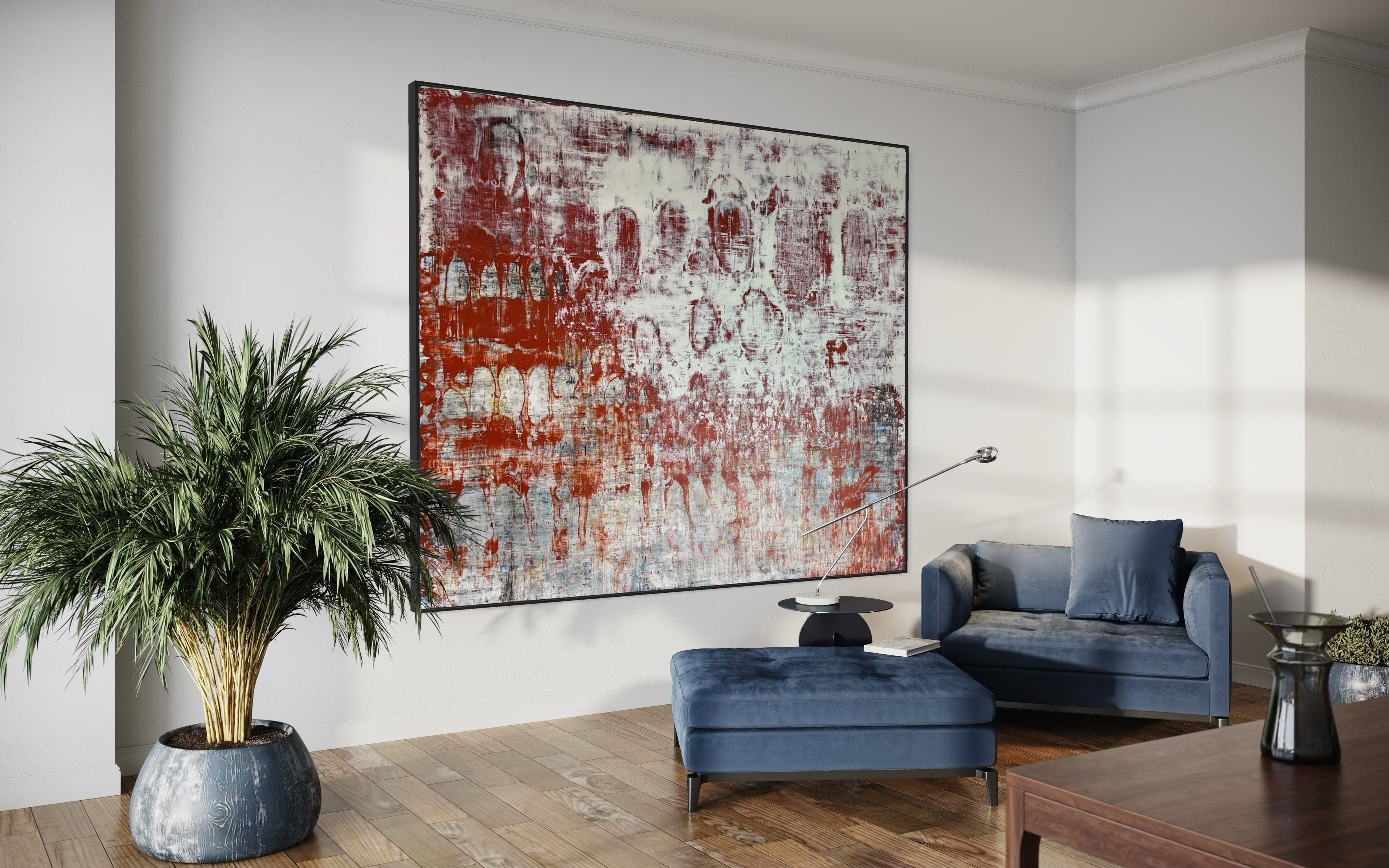 Robert Tillberg Original Art In A Crowd Of Unfamiliar Faces | 96"x80"