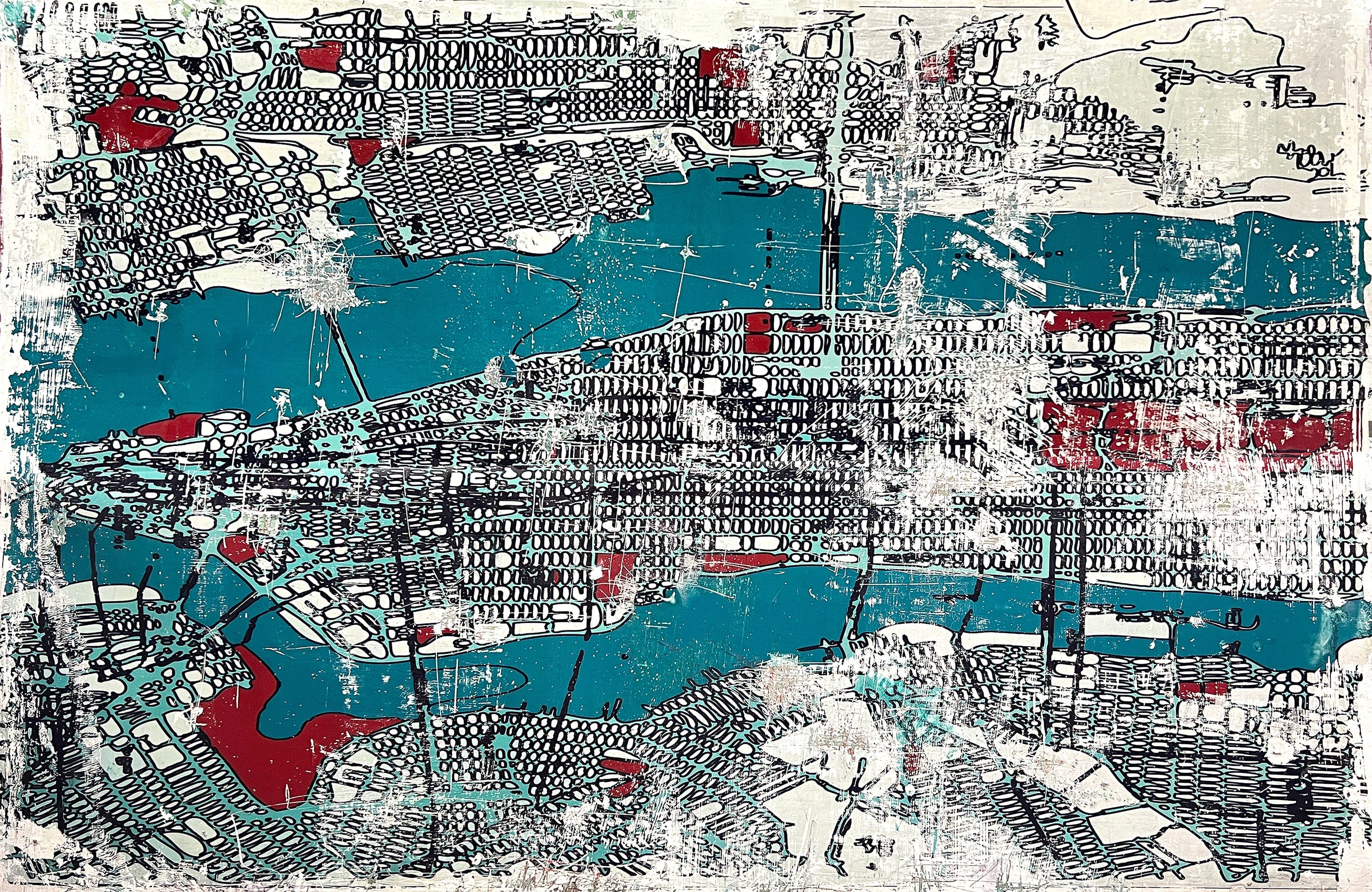 Robert Tillberg Original Art Manhattan | 80"x52"
