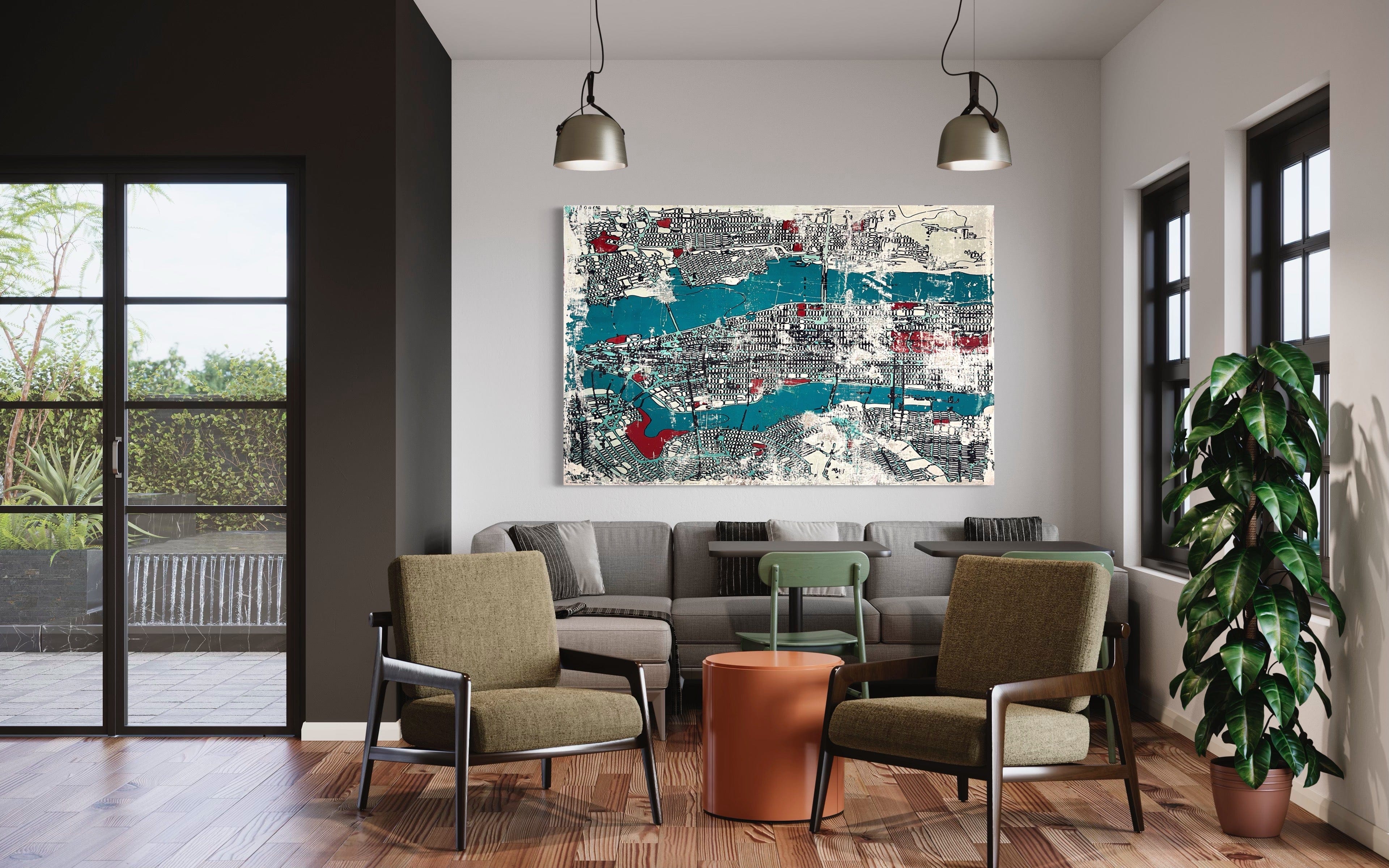 Robert Tillberg Original Art Manhattan | 80"x52"