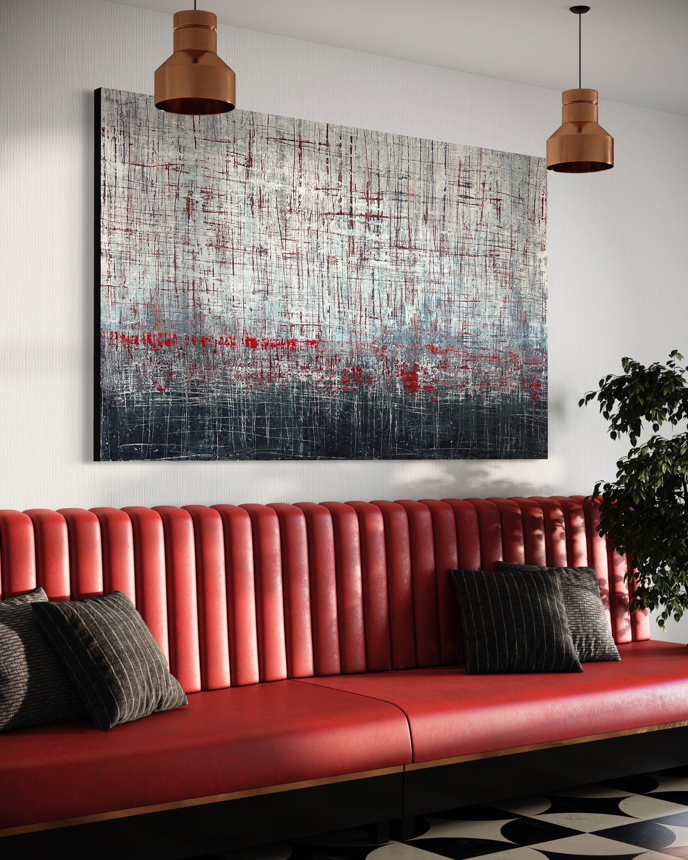 Robert Tillberg Original Art Masts On The Bay | 80"x48"