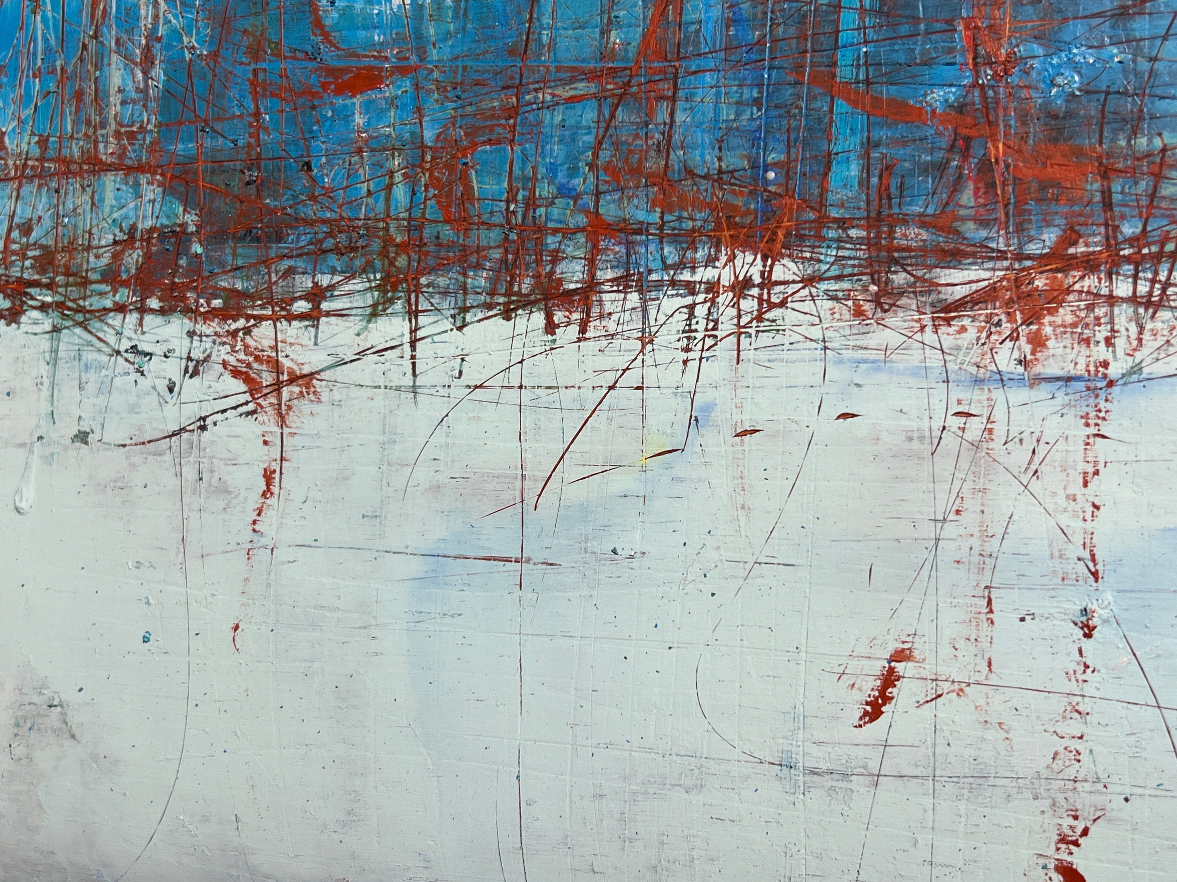 Robert Tillberg Original Art Red Markings | 80"x52"