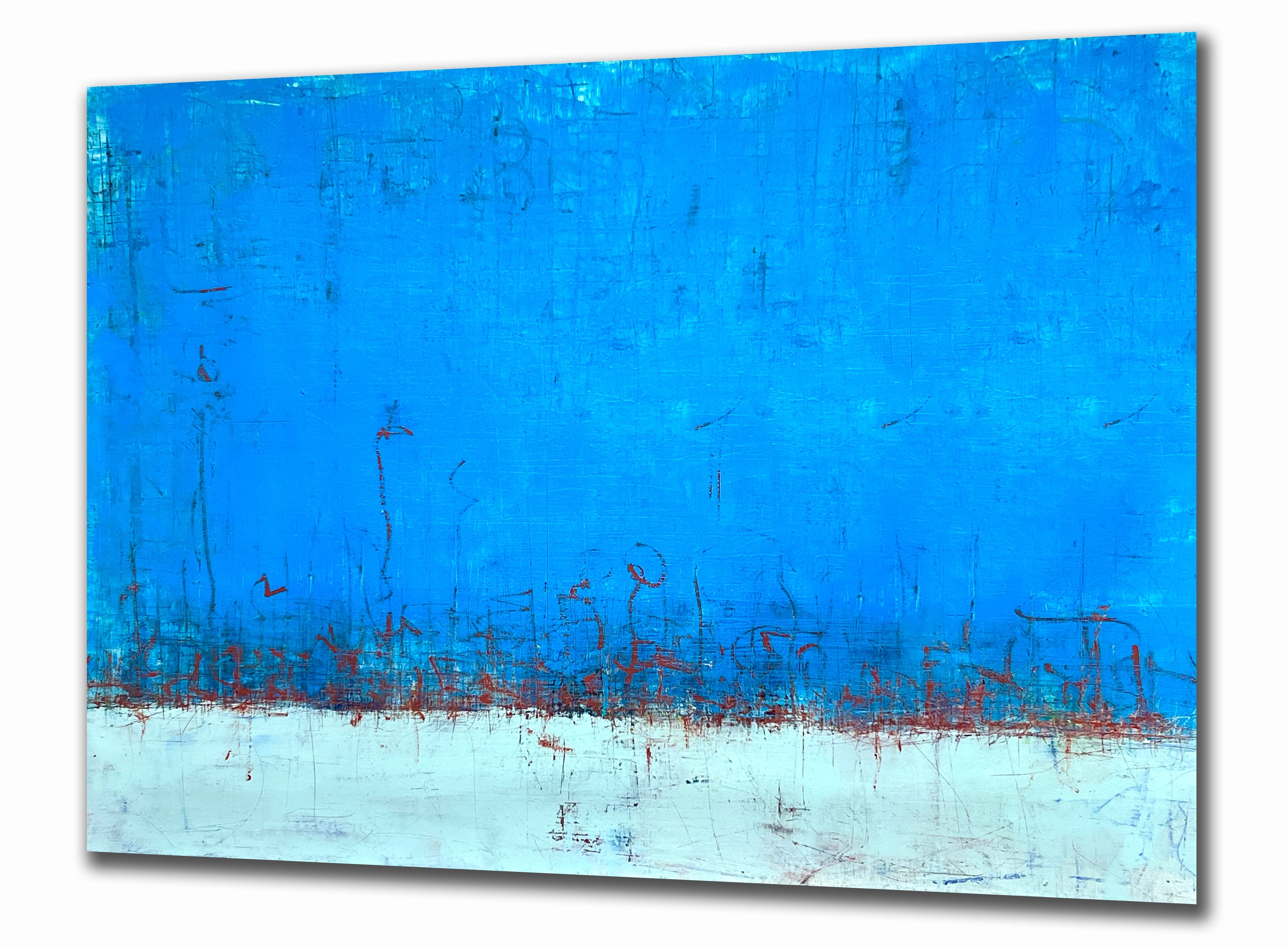 Robert Tillberg Original Art Red Markings | 80"x52"
