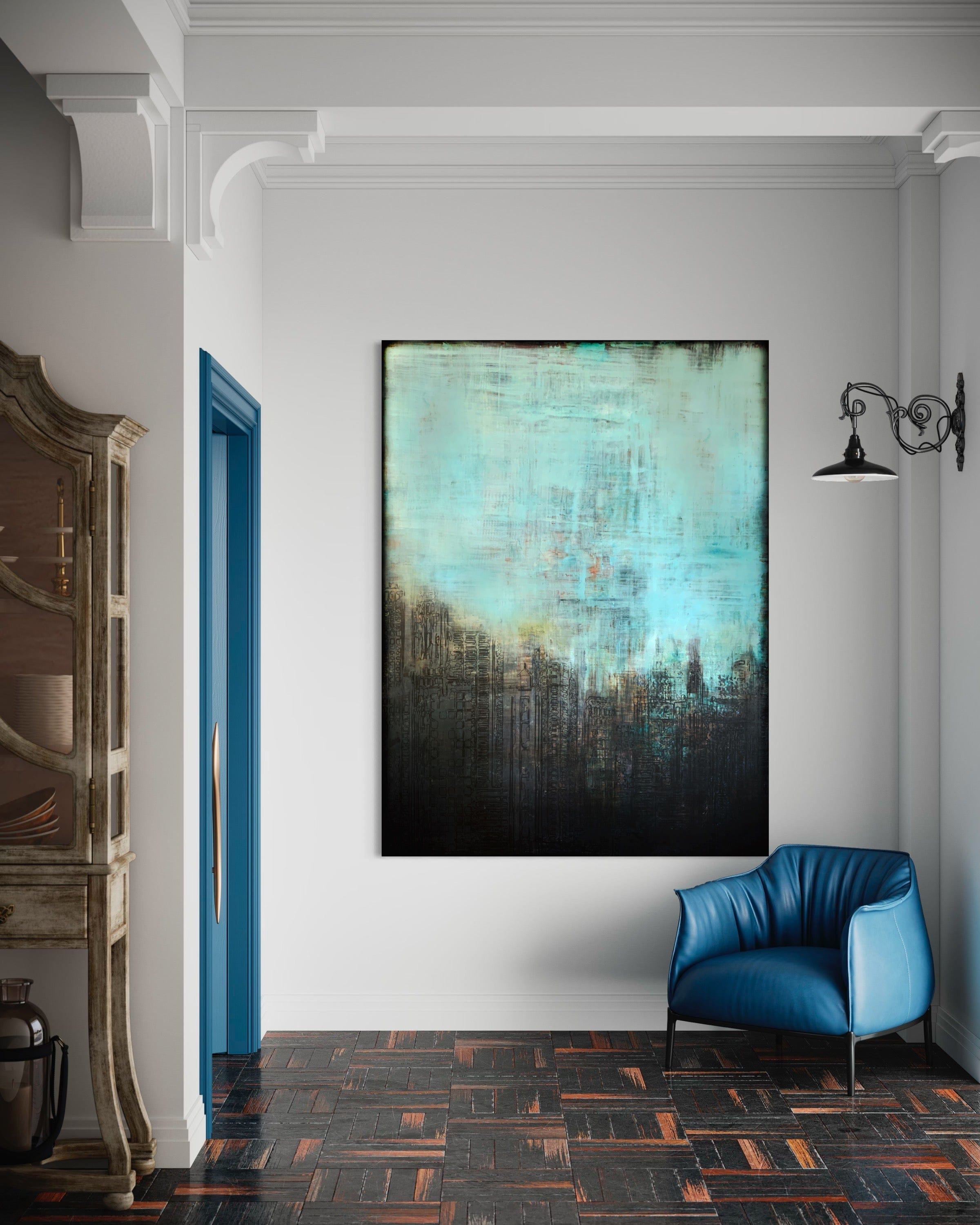 Robert Tillberg Original Art Softly Scraping The Sky | 60"x80"
