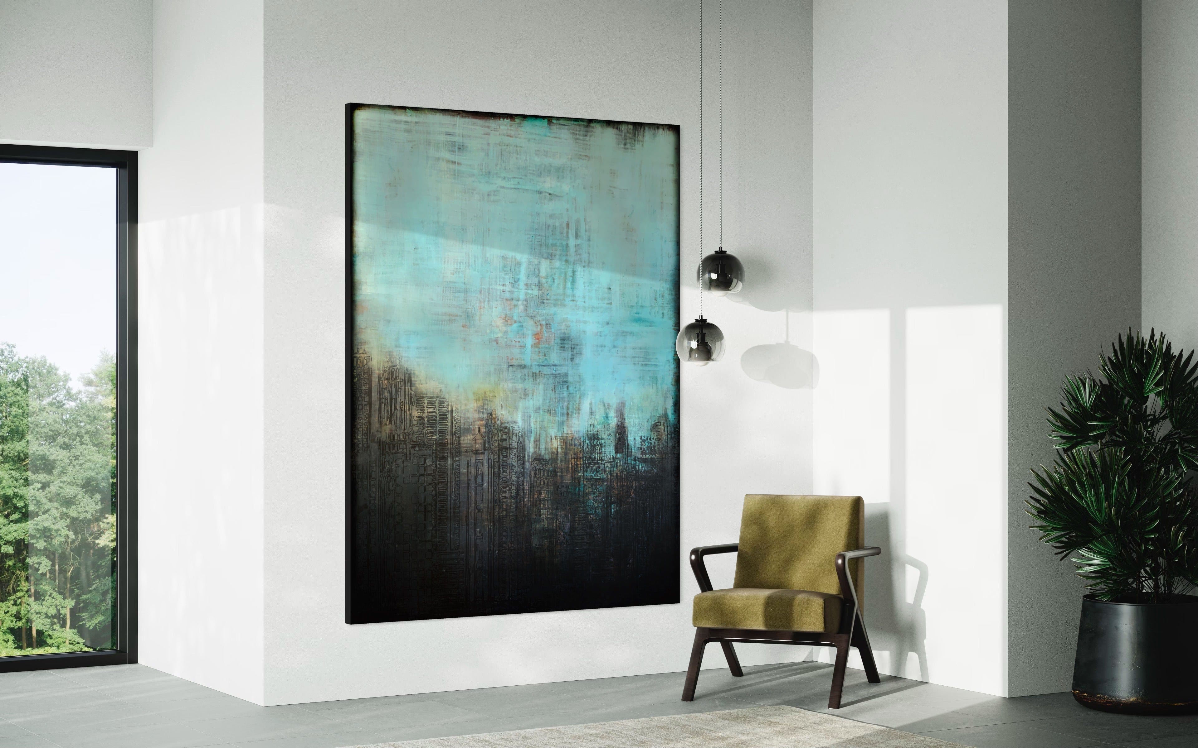 Robert Tillberg Original Art Softly Scraping The Sky | 60"x80"