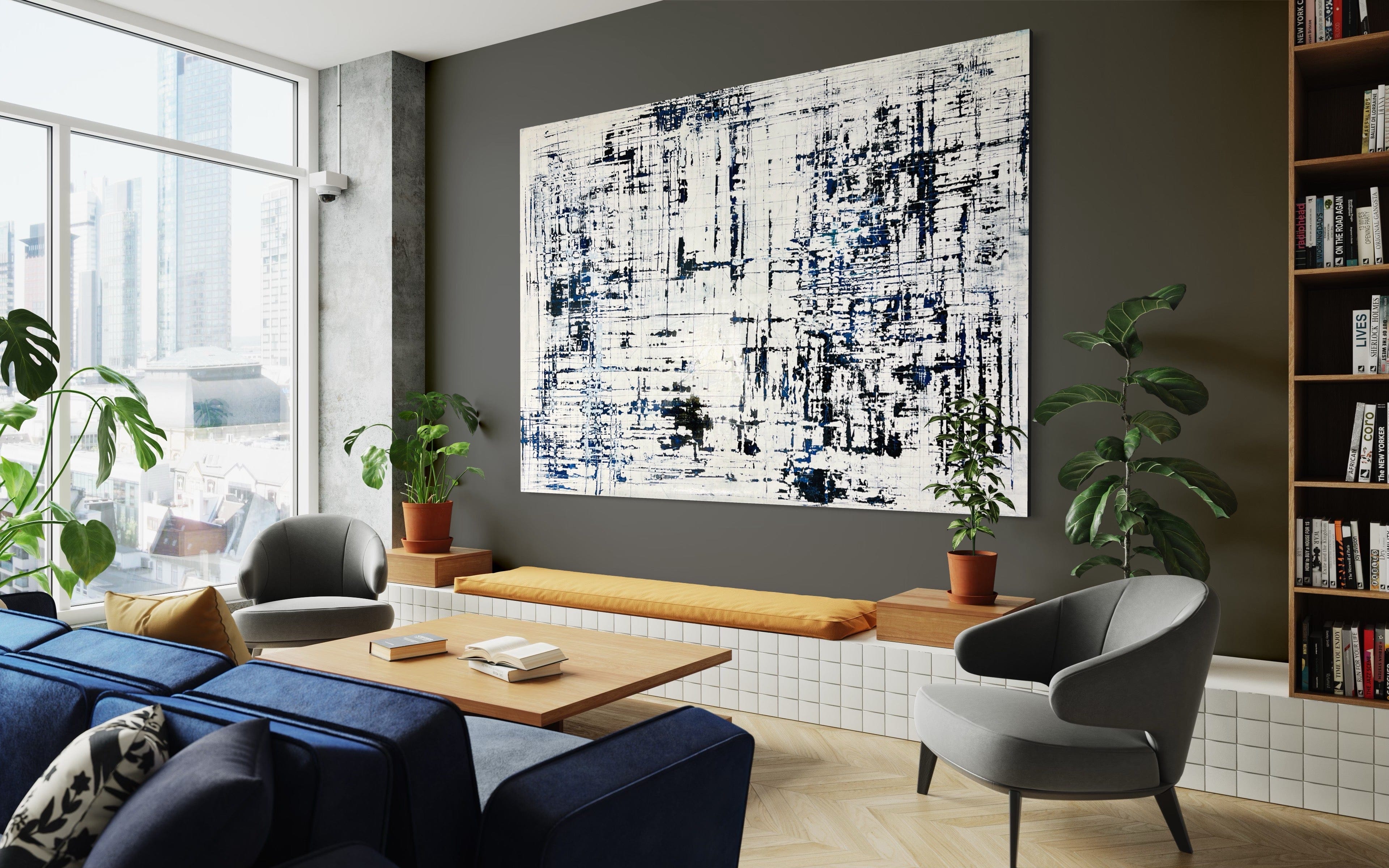 Robert Tillberg Original Art Urban Markings | 60"x84"