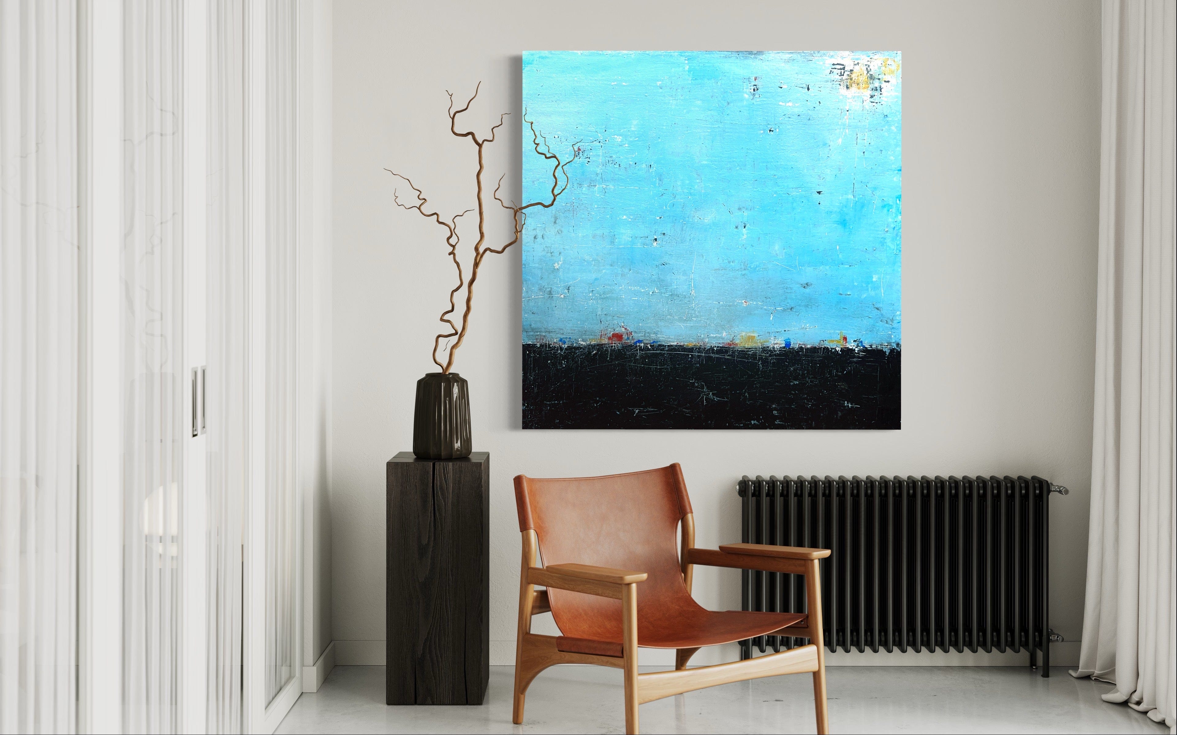 Robert Tillberg Small Town | 48"x48"