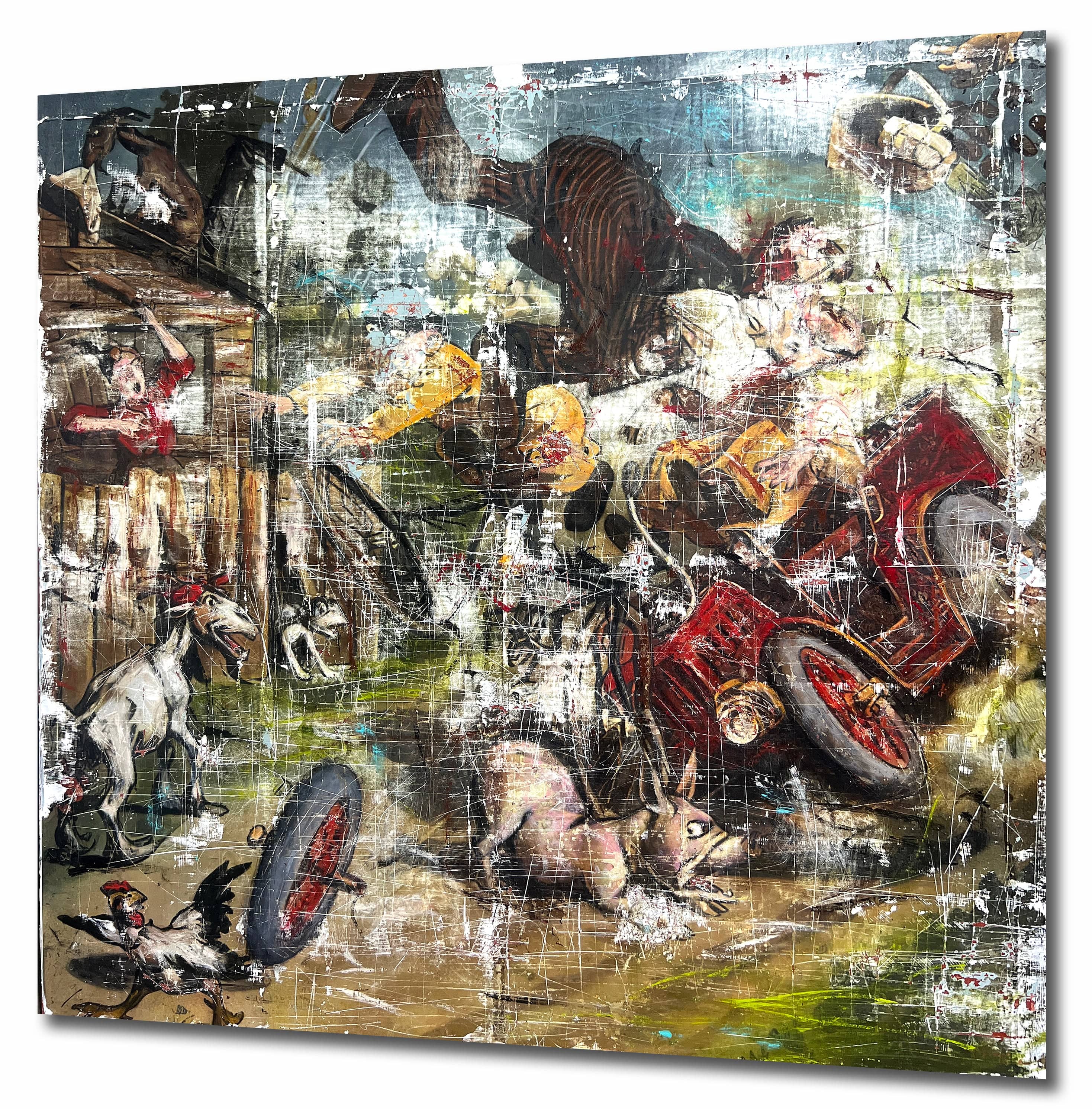 Robert Tillberg Trouble On The Ranch | 48"x48"