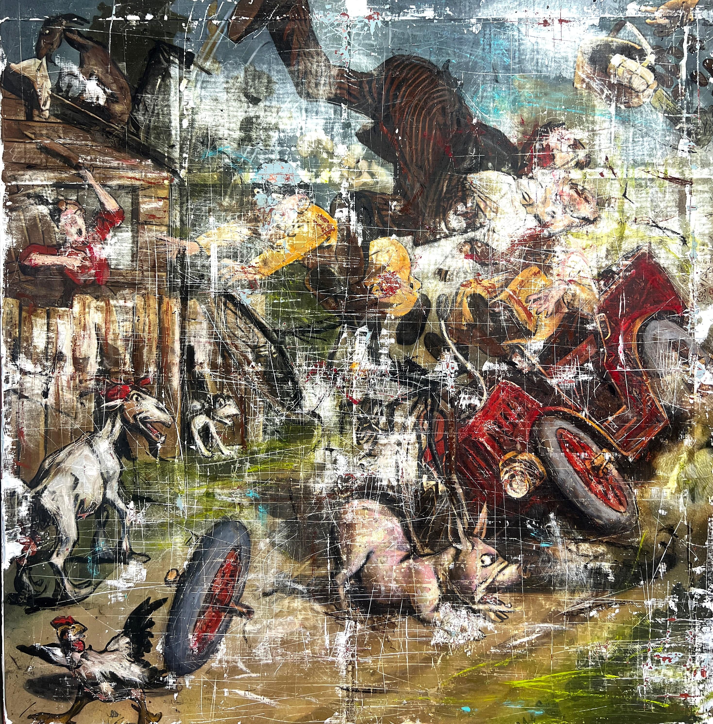 Robert Tillberg Trouble On The Ranch | 48"x48"