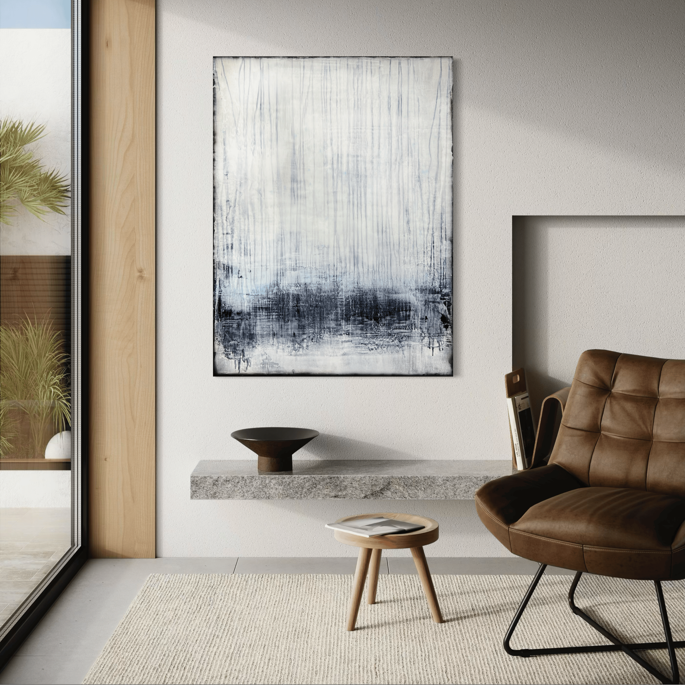 Robert Tillberg White Noise Field | 36"x48"