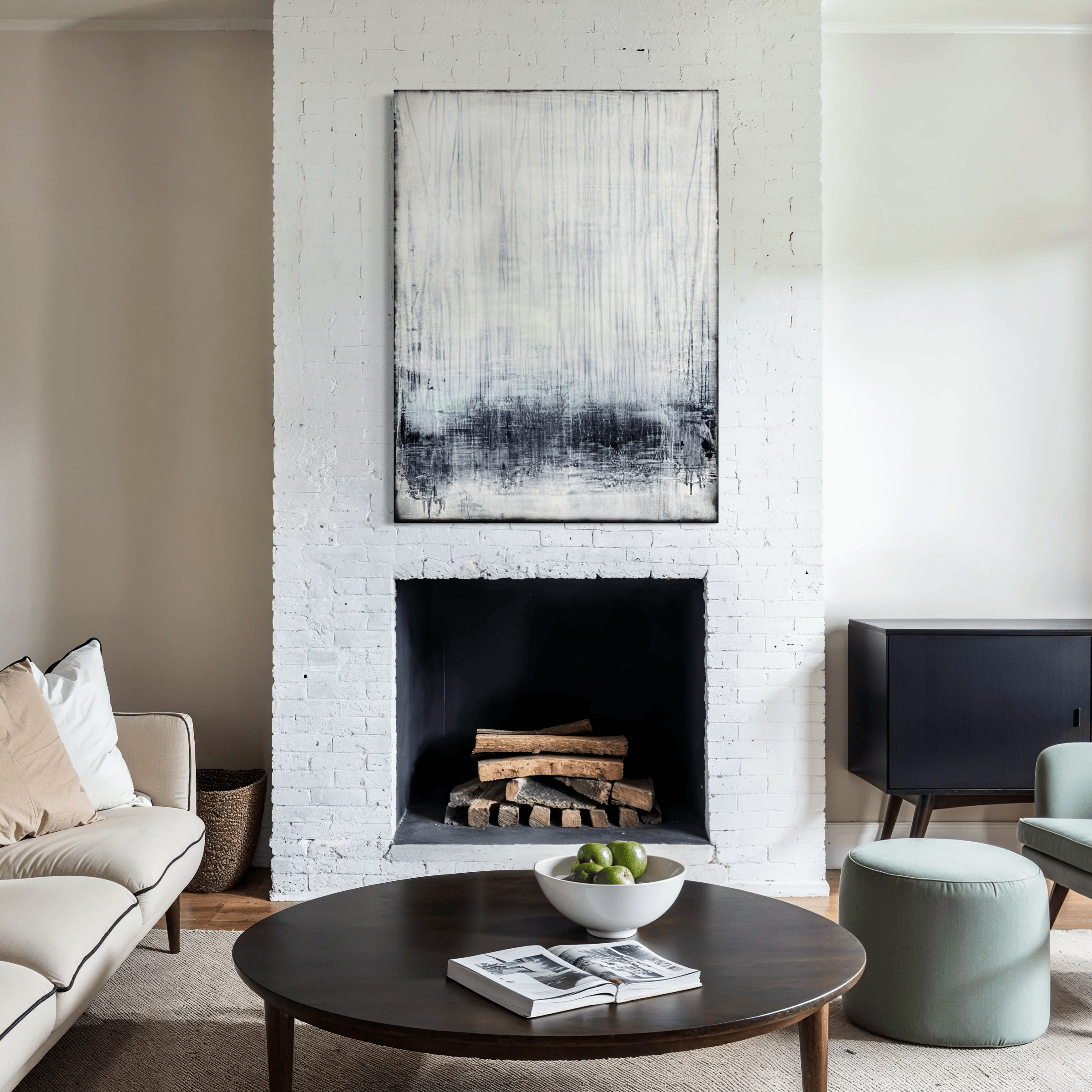 Robert Tillberg White Noise Field | 36"x48"