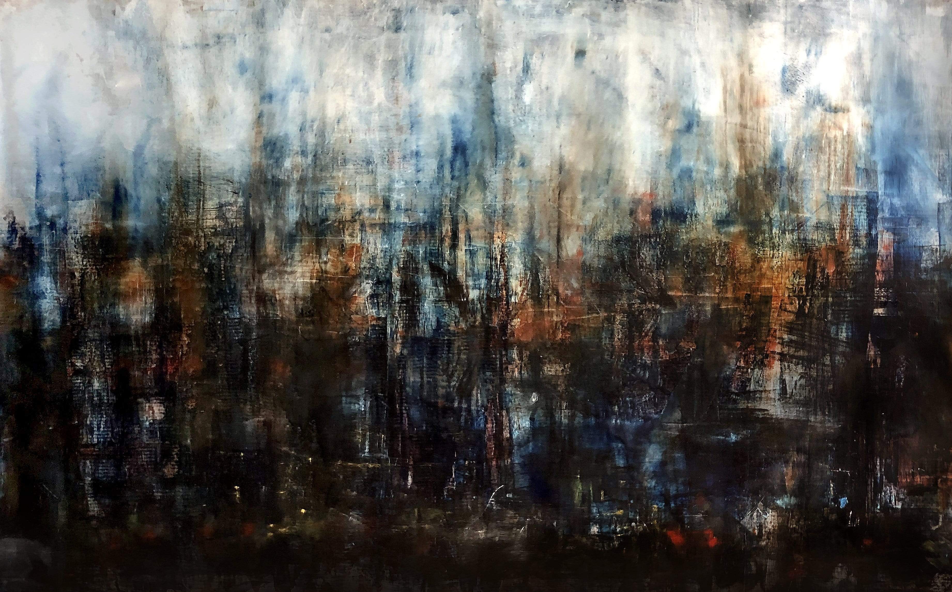 Robert Tillberg As Dawn Rises On The City | 92"x58"