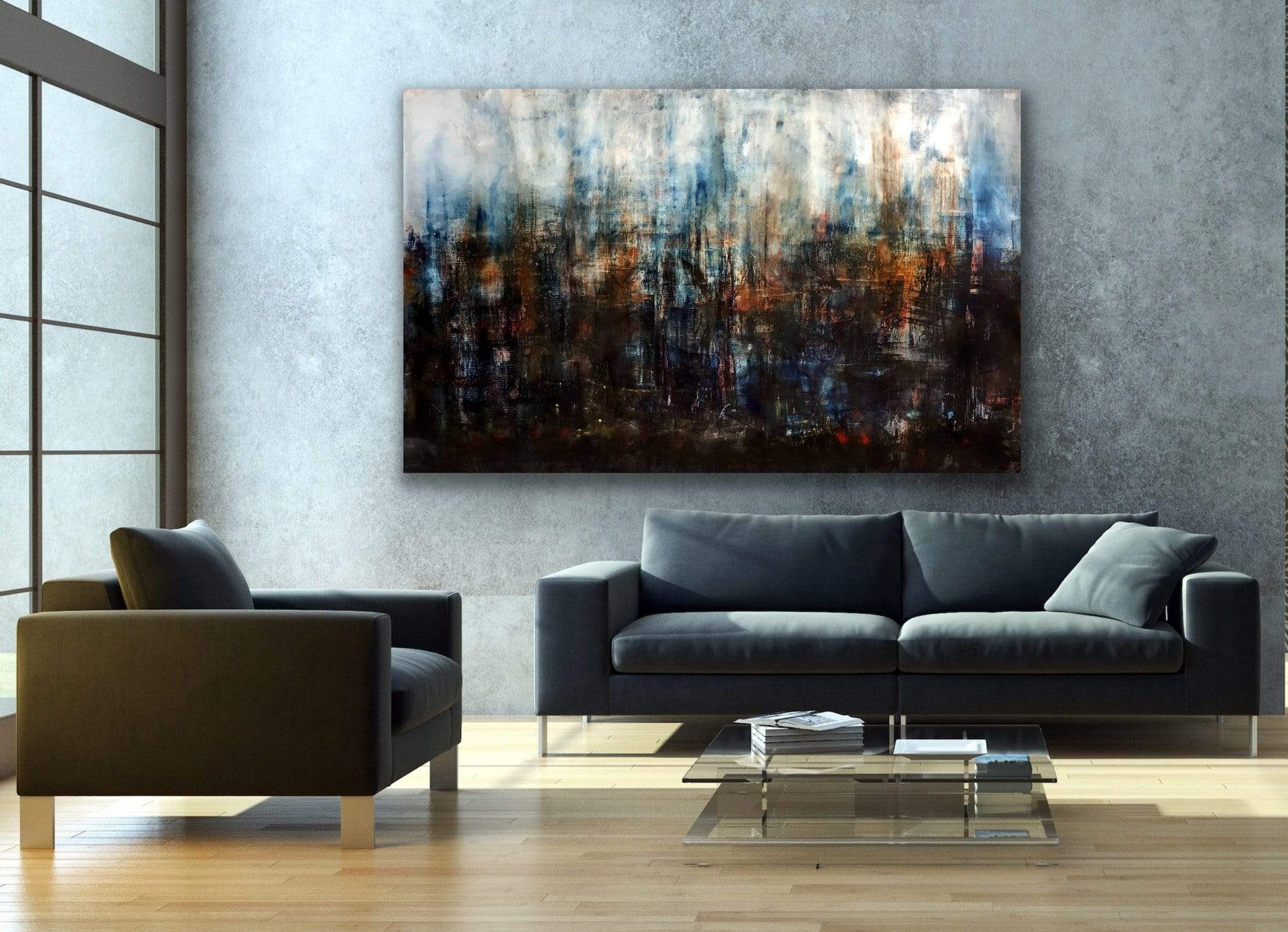 Robert Tillberg As Dawn Rises On The City | 92"x58"