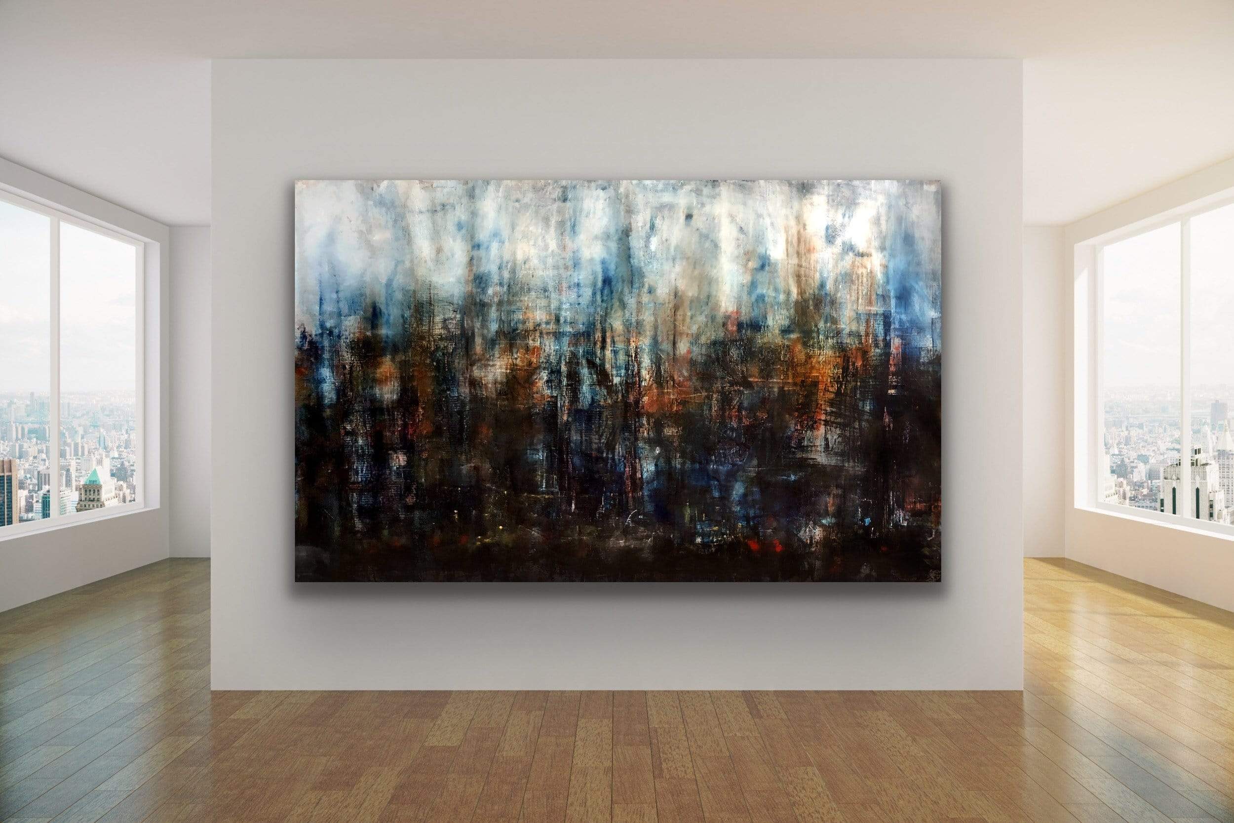 Robert Tillberg As Dawn Rises On The City | 92"x58"