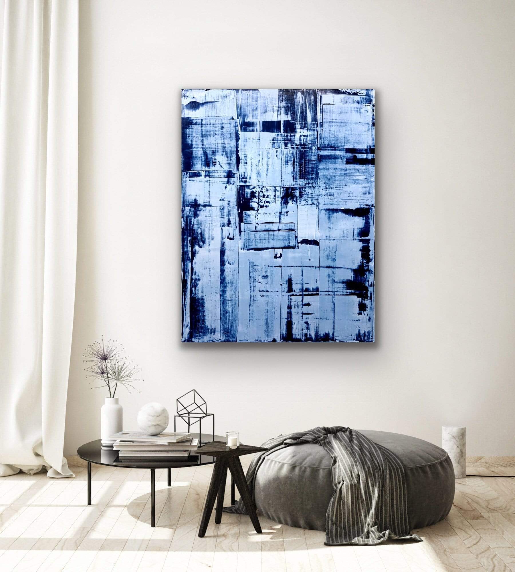 Robert Tillberg Blue Blocks | 36"x48"