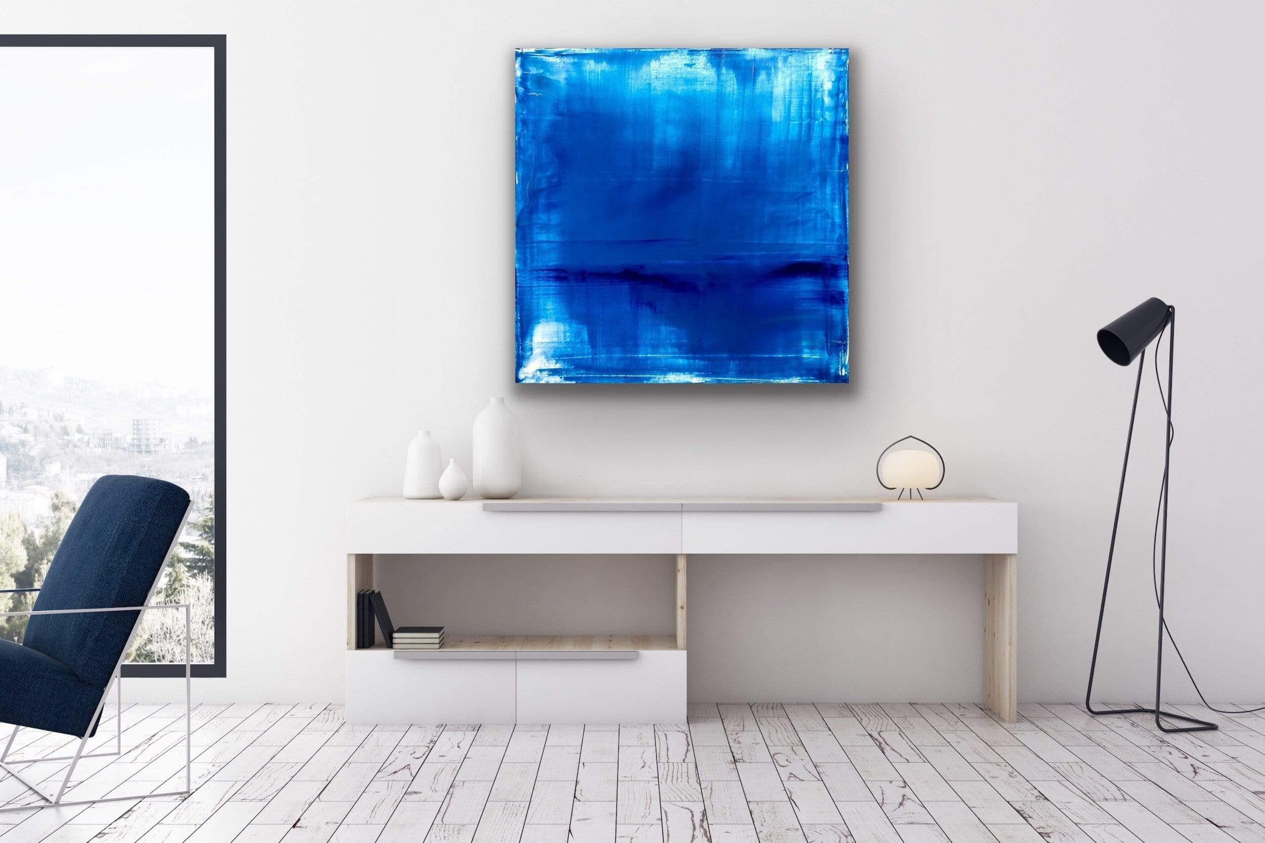 Robert Tillberg Dreaming In Blue | 36"x36"