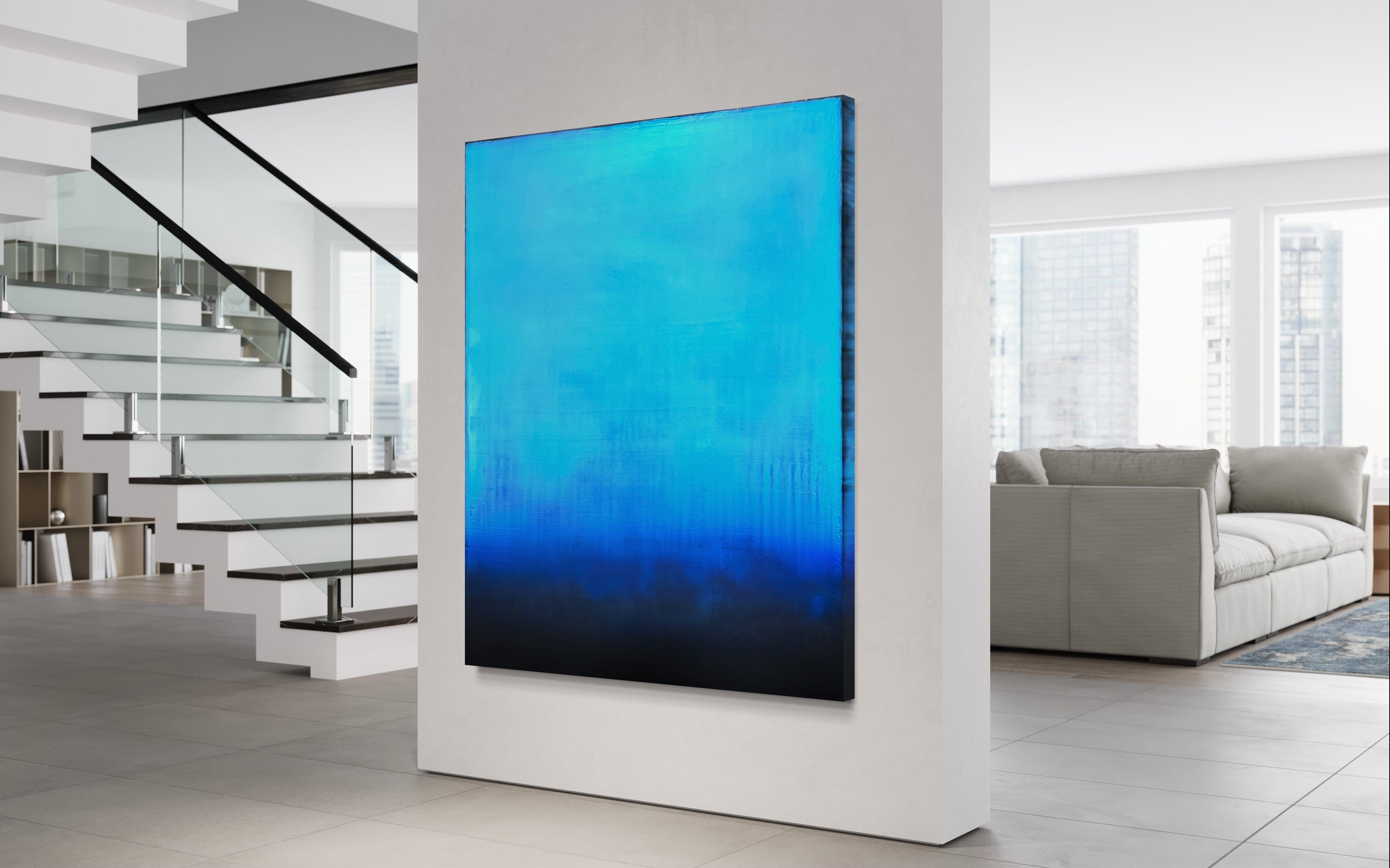 Robert Tillberg Illusions Of Blue | 48"x60"
