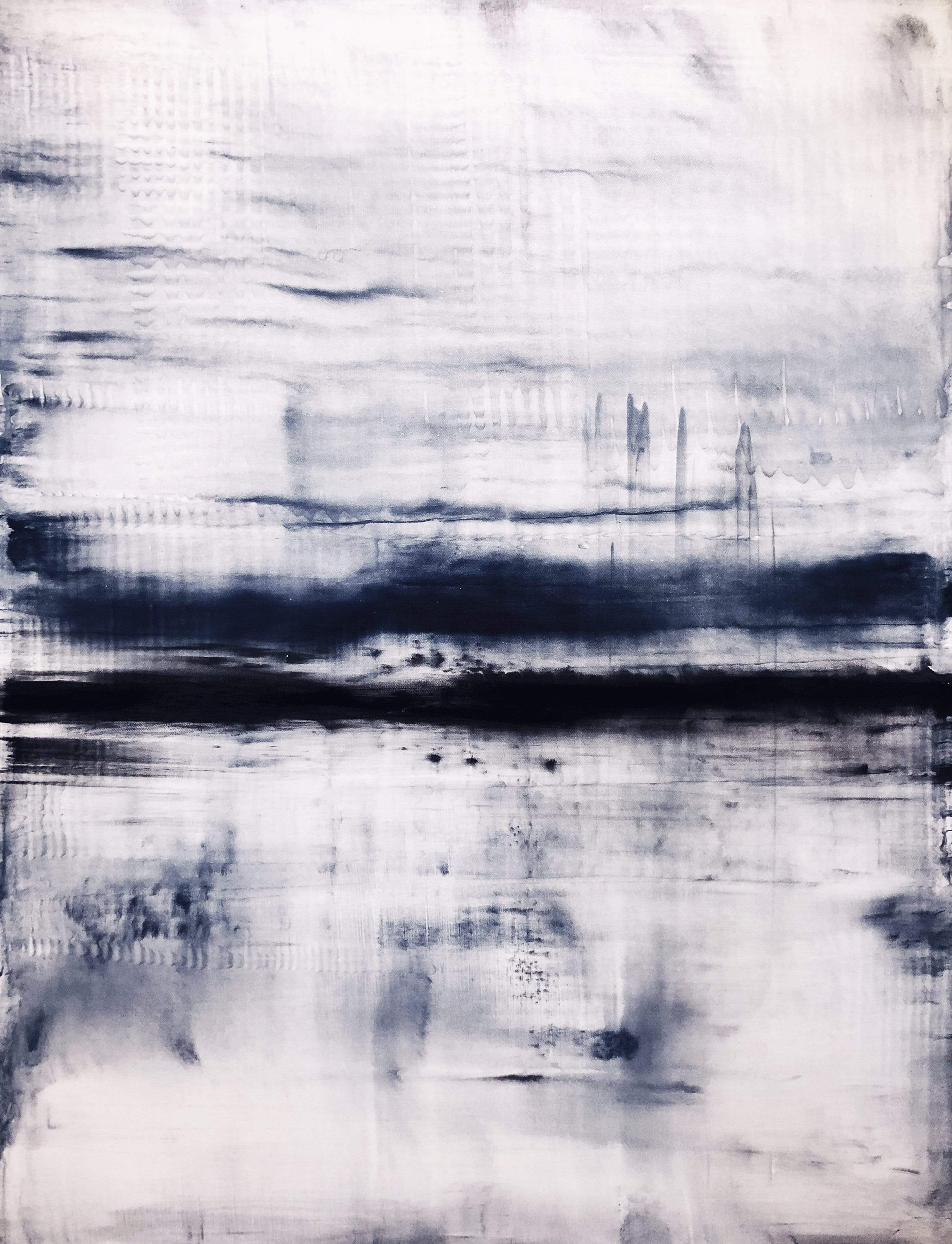 Robert Tillberg Lightly Black & Blued | 36"x48"