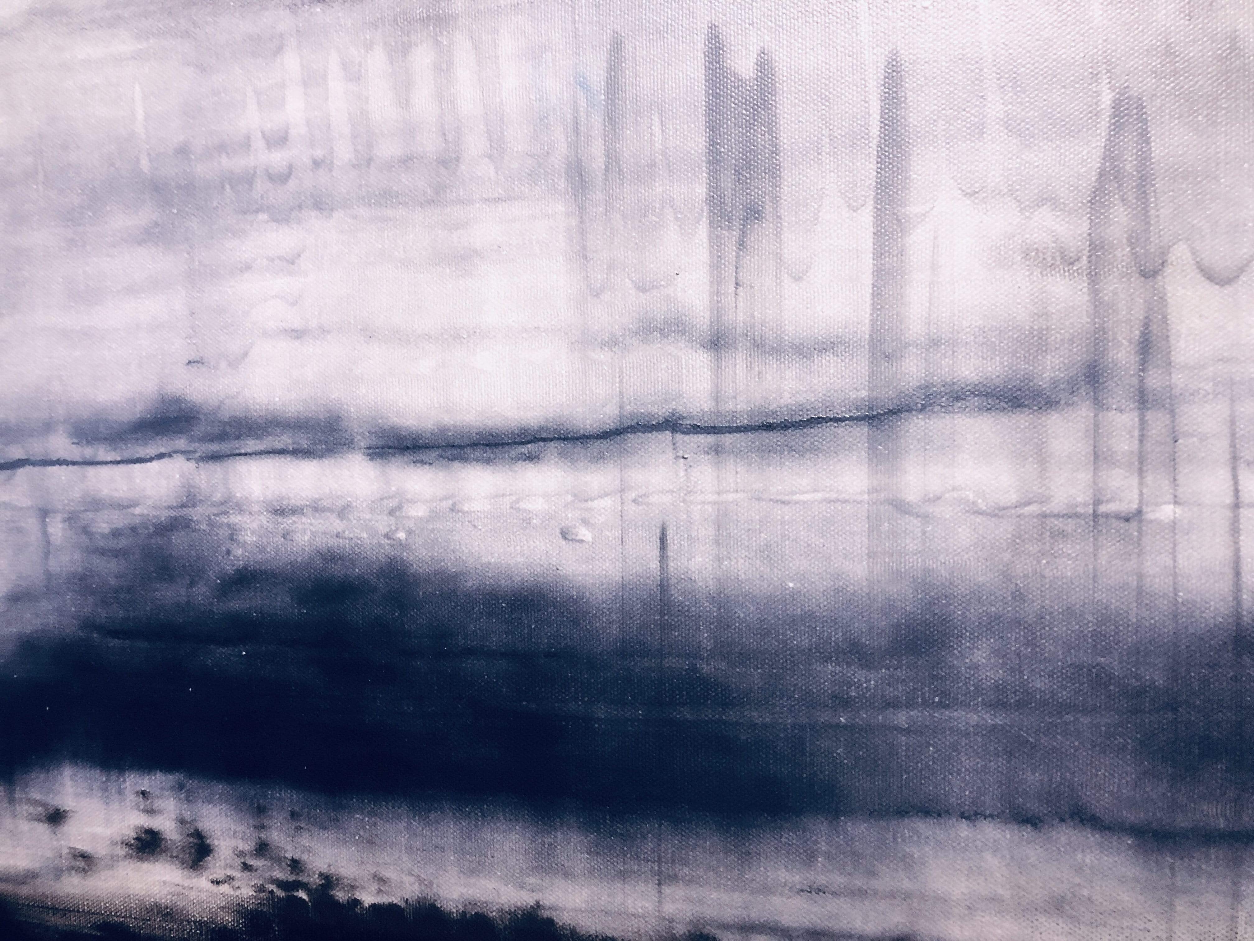 Robert Tillberg Lightly Black & Blued | 36"x48"