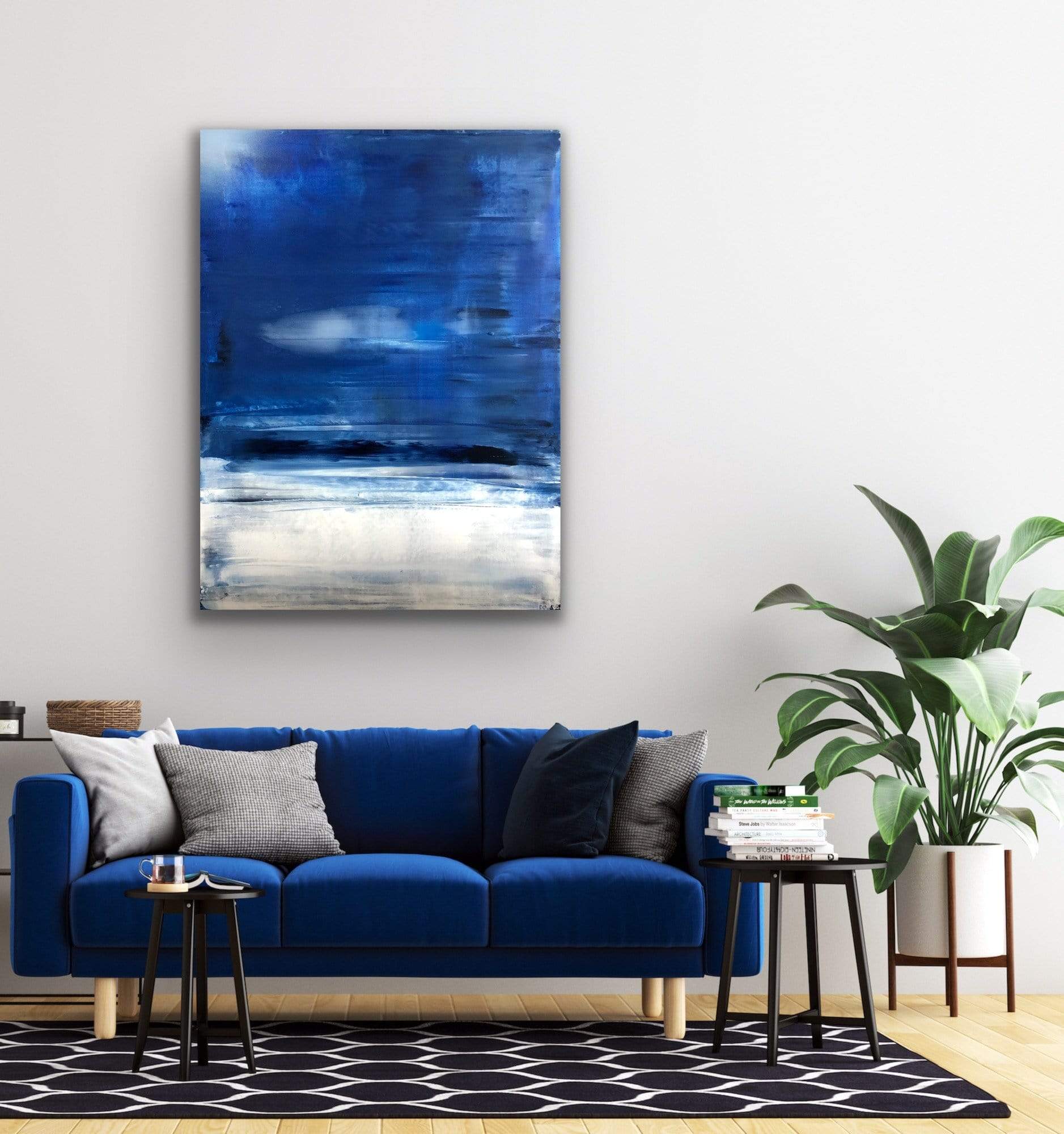 Robert Tillberg Moonlight Glow On The Snow | 36"x48"