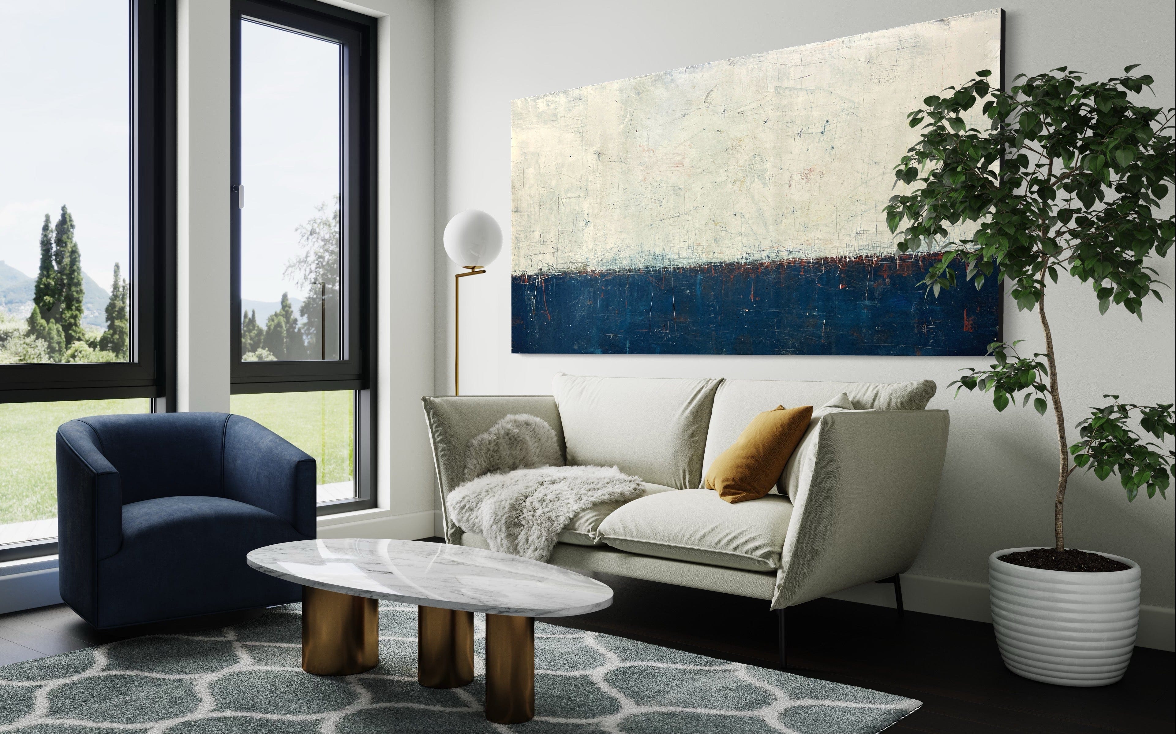 Robert Tillberg Original Art Urban Crossing | 92"x48"