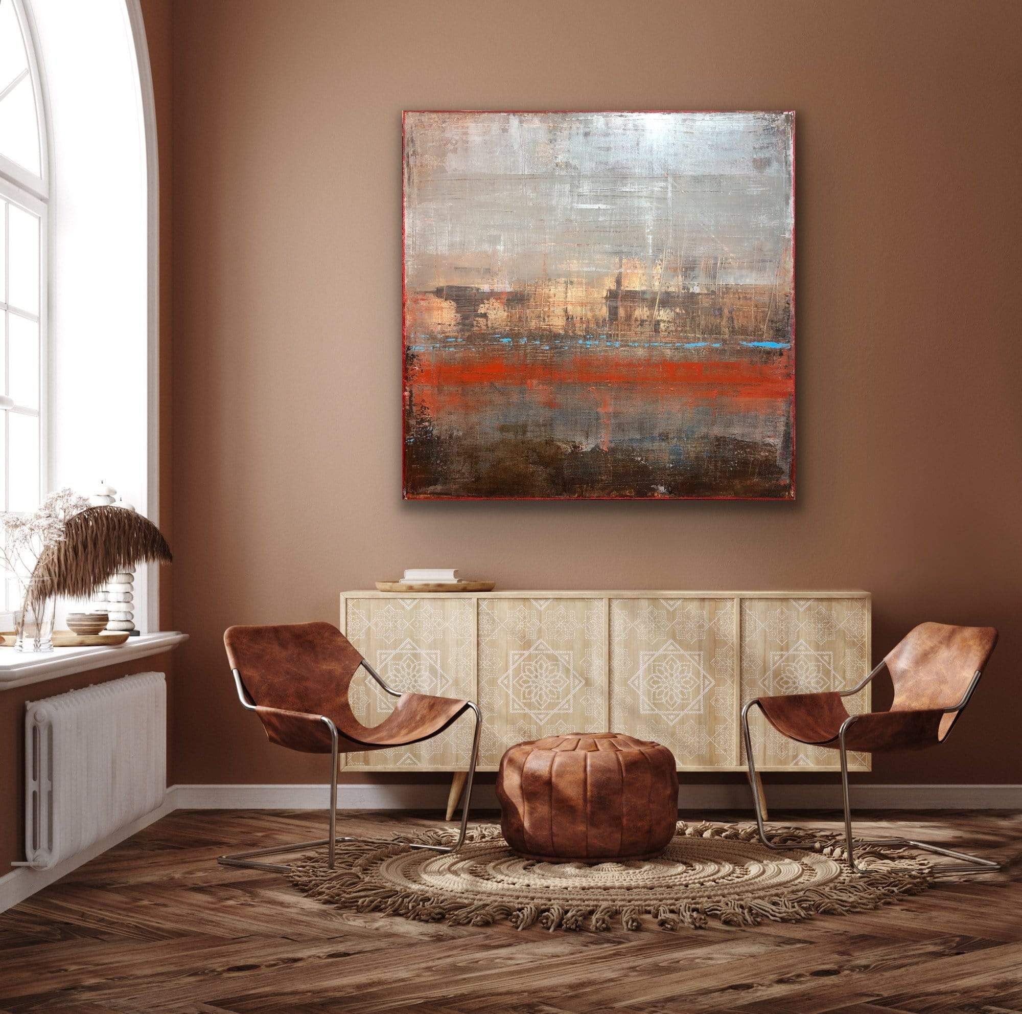 Robert Tillberg Rustic Grunge | 48"x48"
