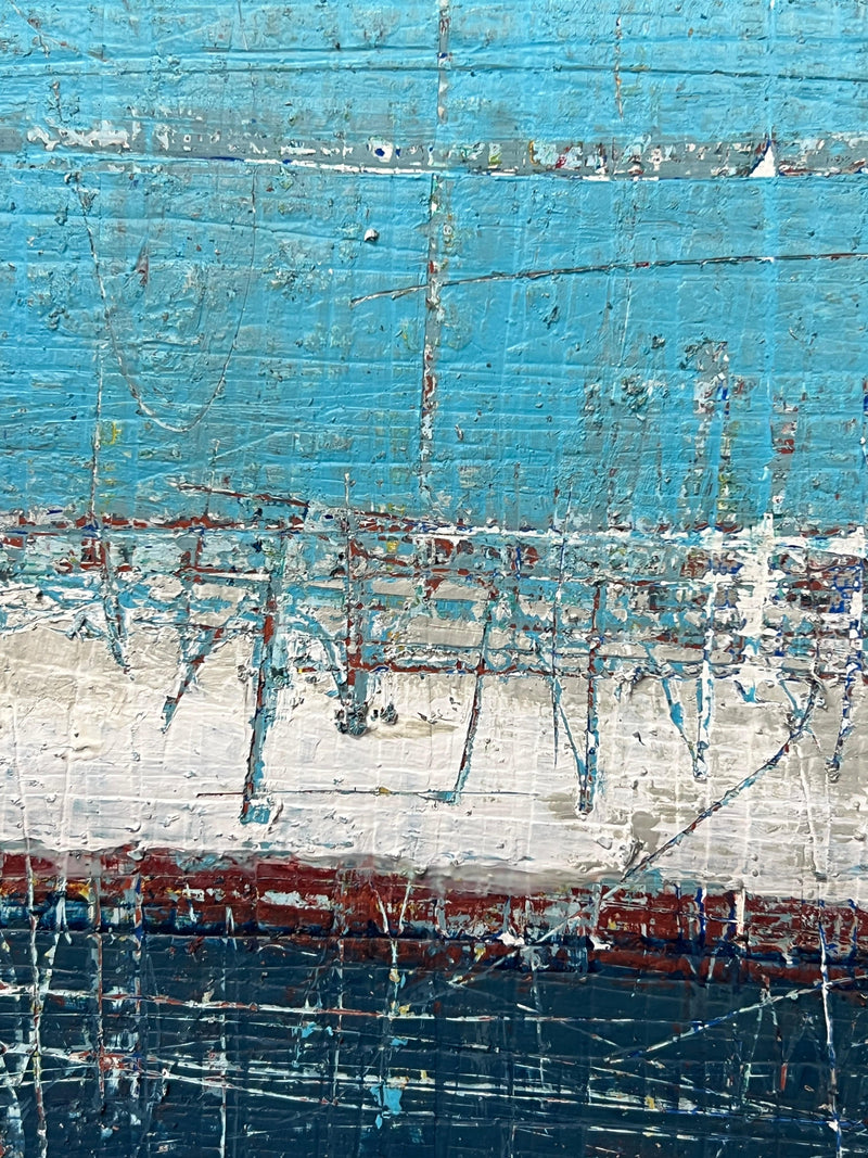 Robert Tillberg Worn & Blue | 48"x60"