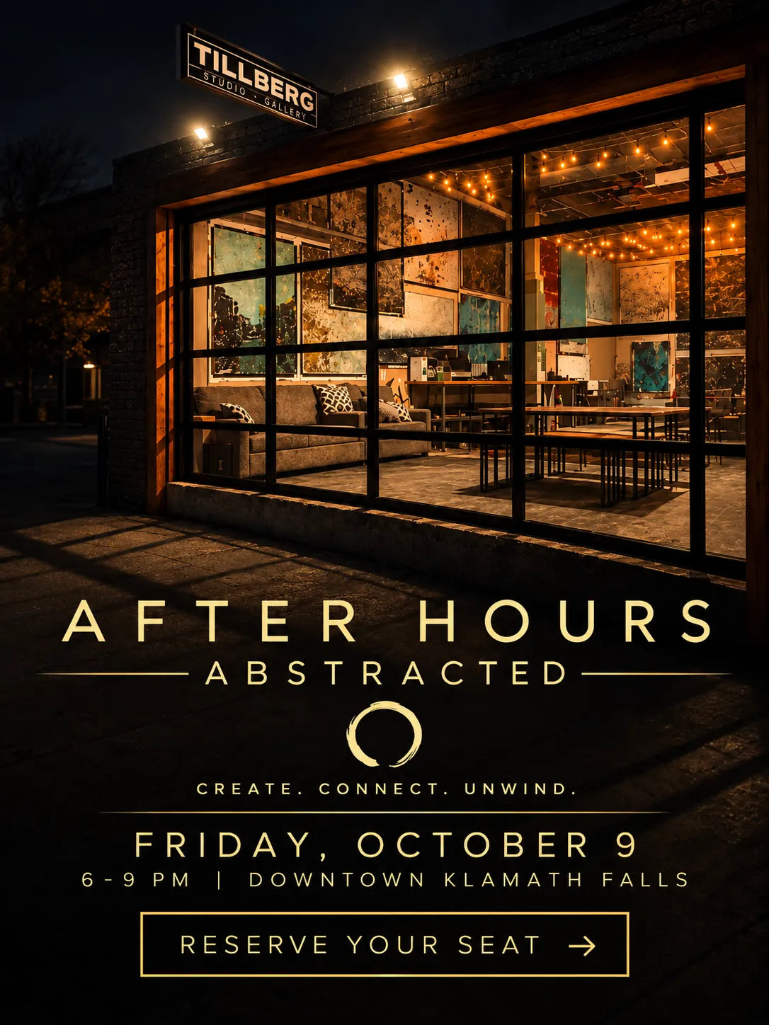 Rob Tillberg Studio & Gallery After Hours Abstracted Reservation