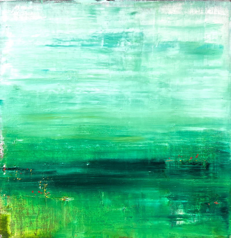 Robert Tillberg Green Scene | 36"x36"