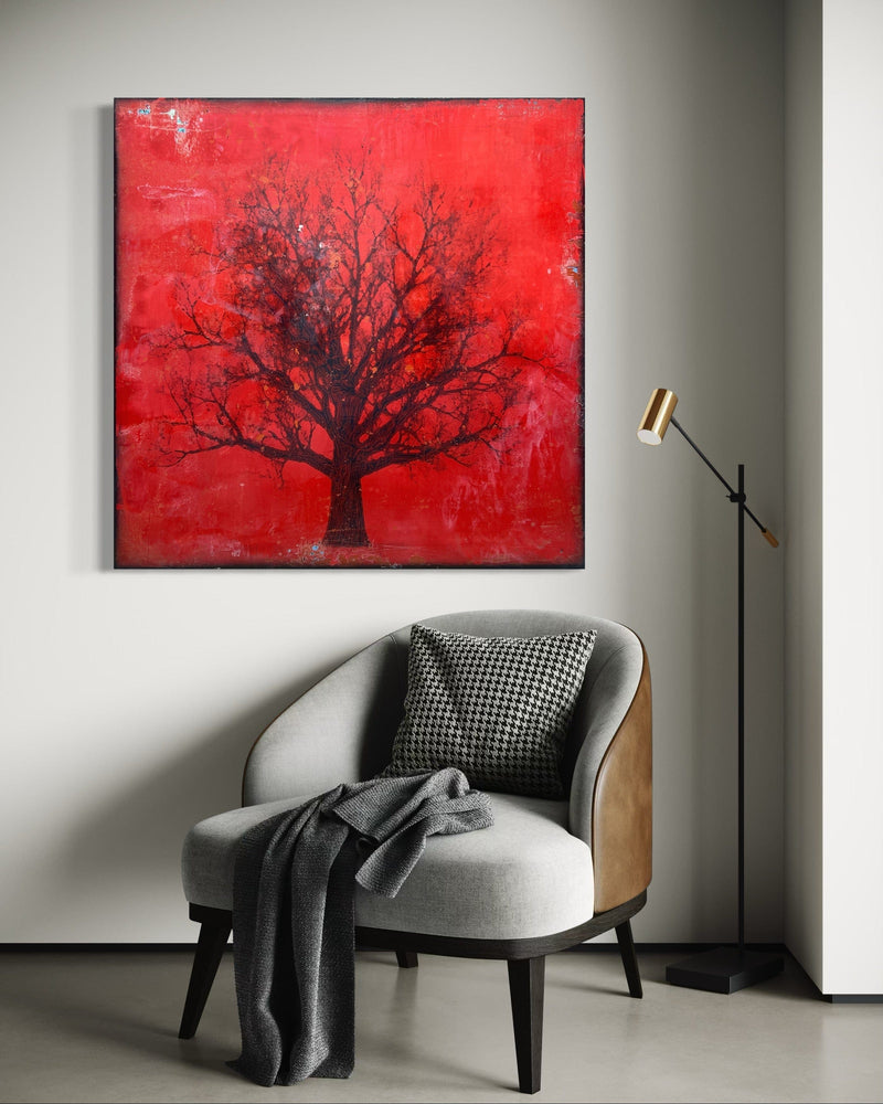 Robert Tillberg Little Old Red Oak | 36"x36"