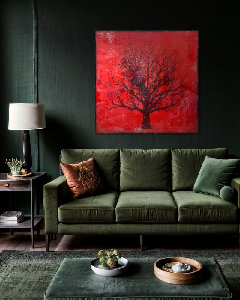 Robert Tillberg Little Old Red Oak | 36"x36"