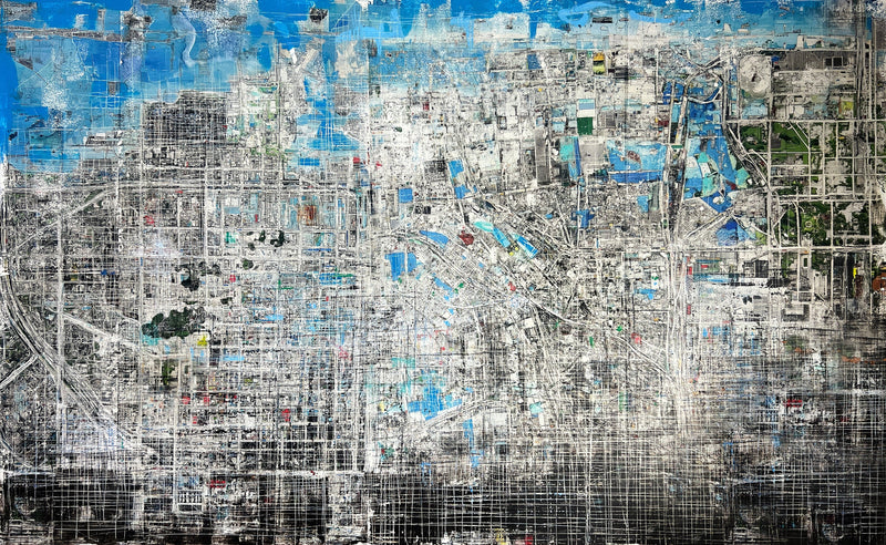 Robert Tillberg Original Art City Planning | 80"x48"