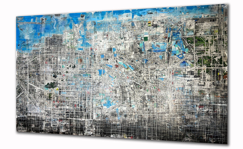 Robert Tillberg Original Art City Planning | 80"x48"