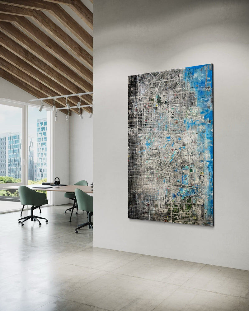 Robert Tillberg Original Art City Planning | 80"x48"