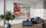 Robert Tillberg Original Art In A Crowd Of Unfamiliar Faces | 96"x80"