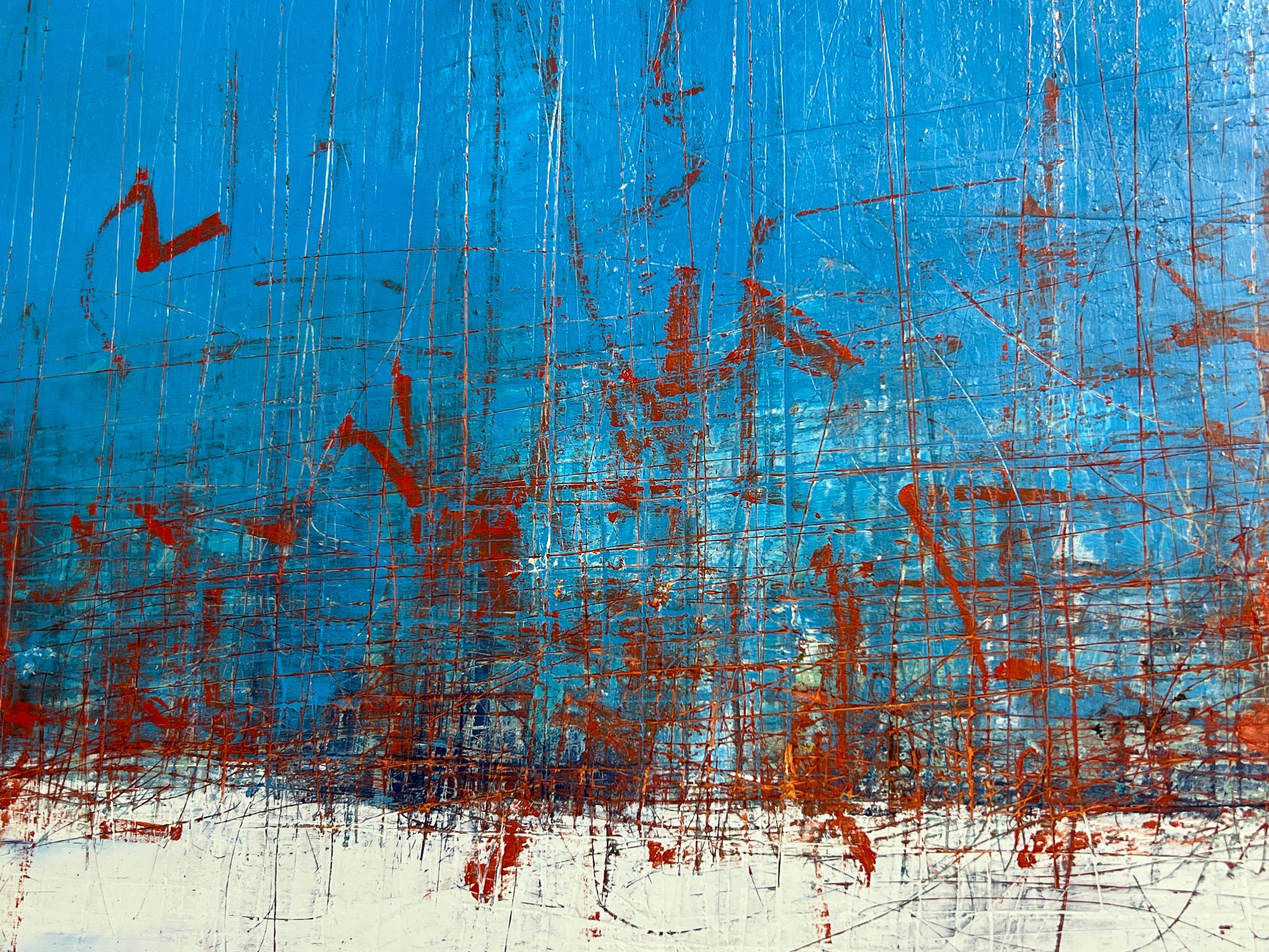 Robert Tillberg Original Art Red Markings | 80"x52"