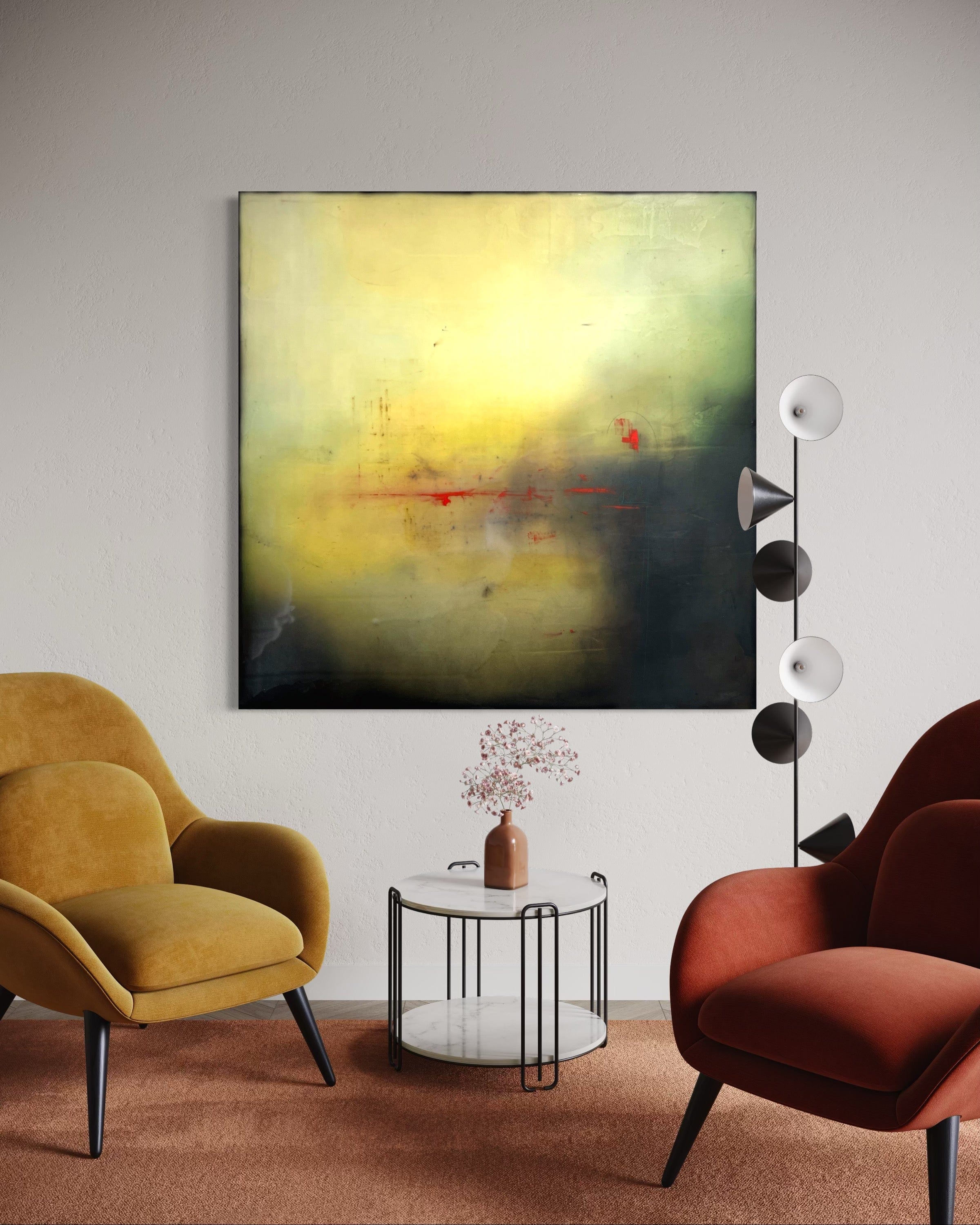 Robert Tillberg Original Art Stillness Interrupted | 48"x48"