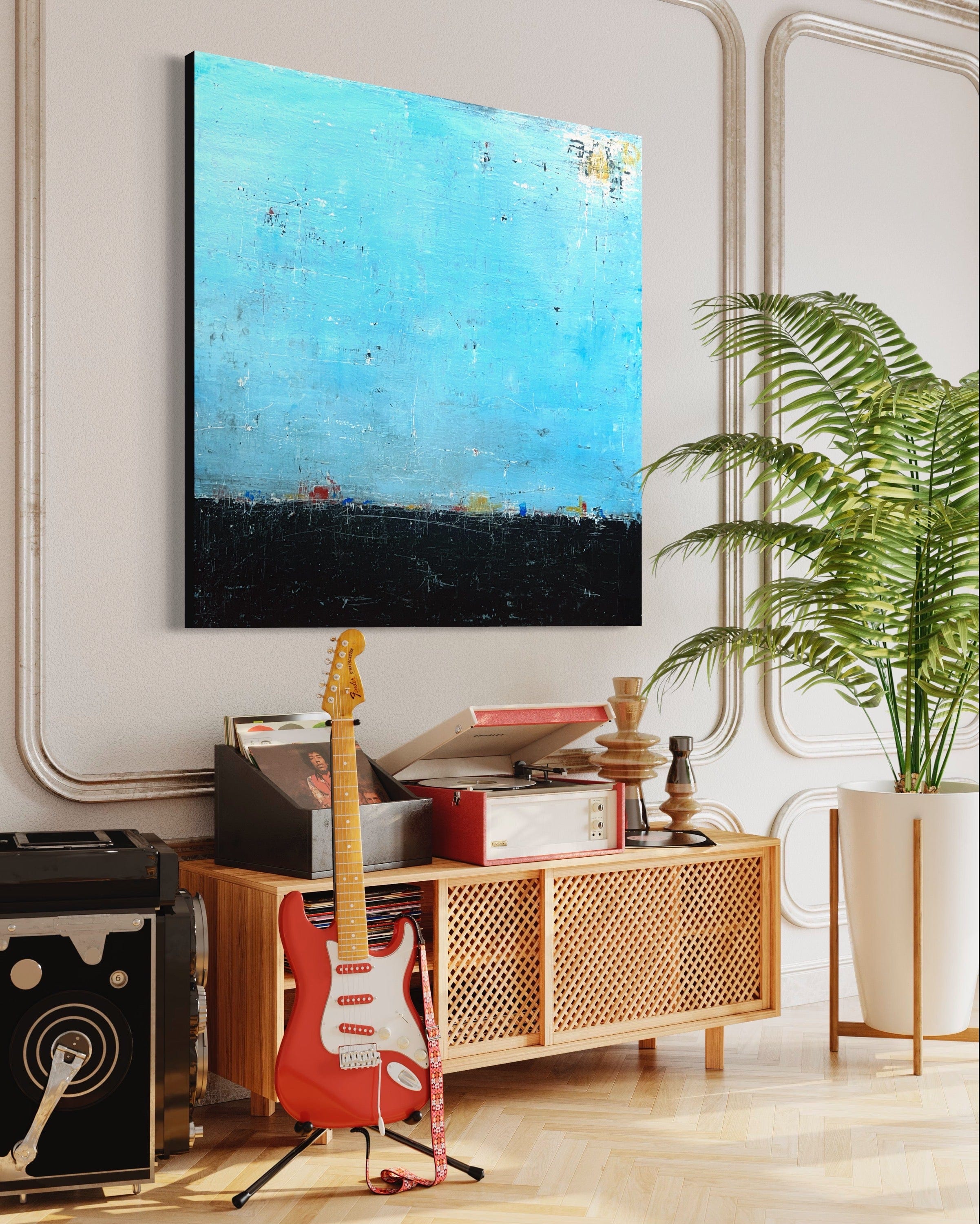 Robert Tillberg Small Town | 48"x48"