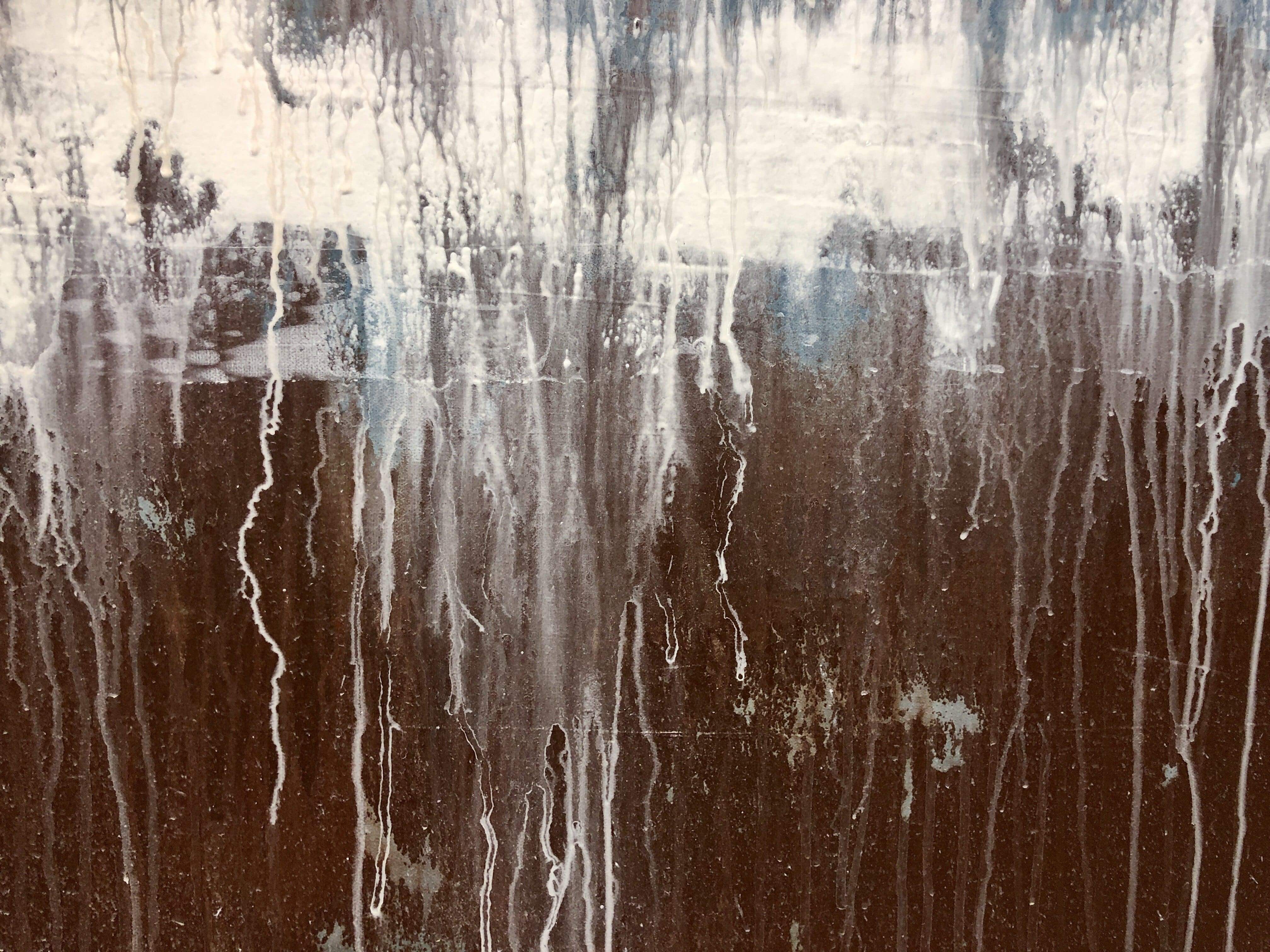 Big Blue & Brown | 96"x48" Diptych