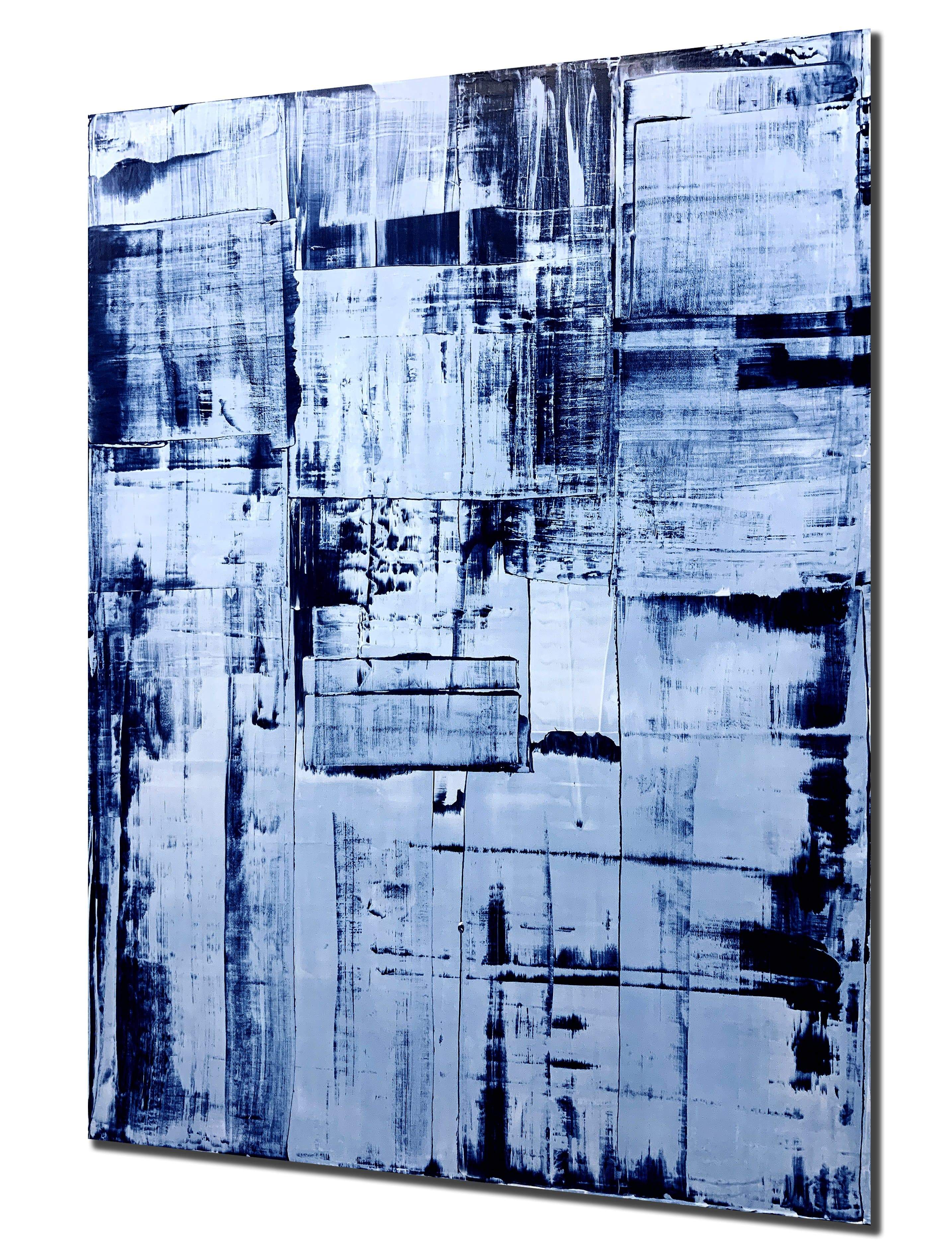 Robert Tillberg Blue Blocks | 36"x48"
