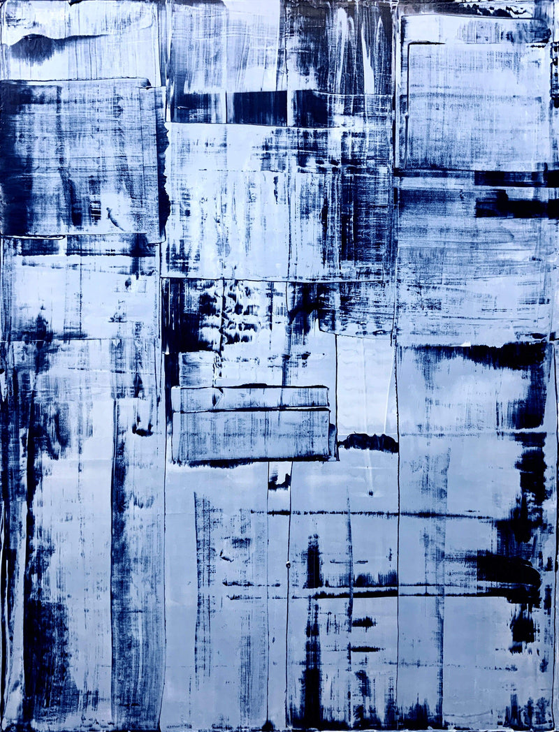 Robert Tillberg Blue Blocks | 36"x48"