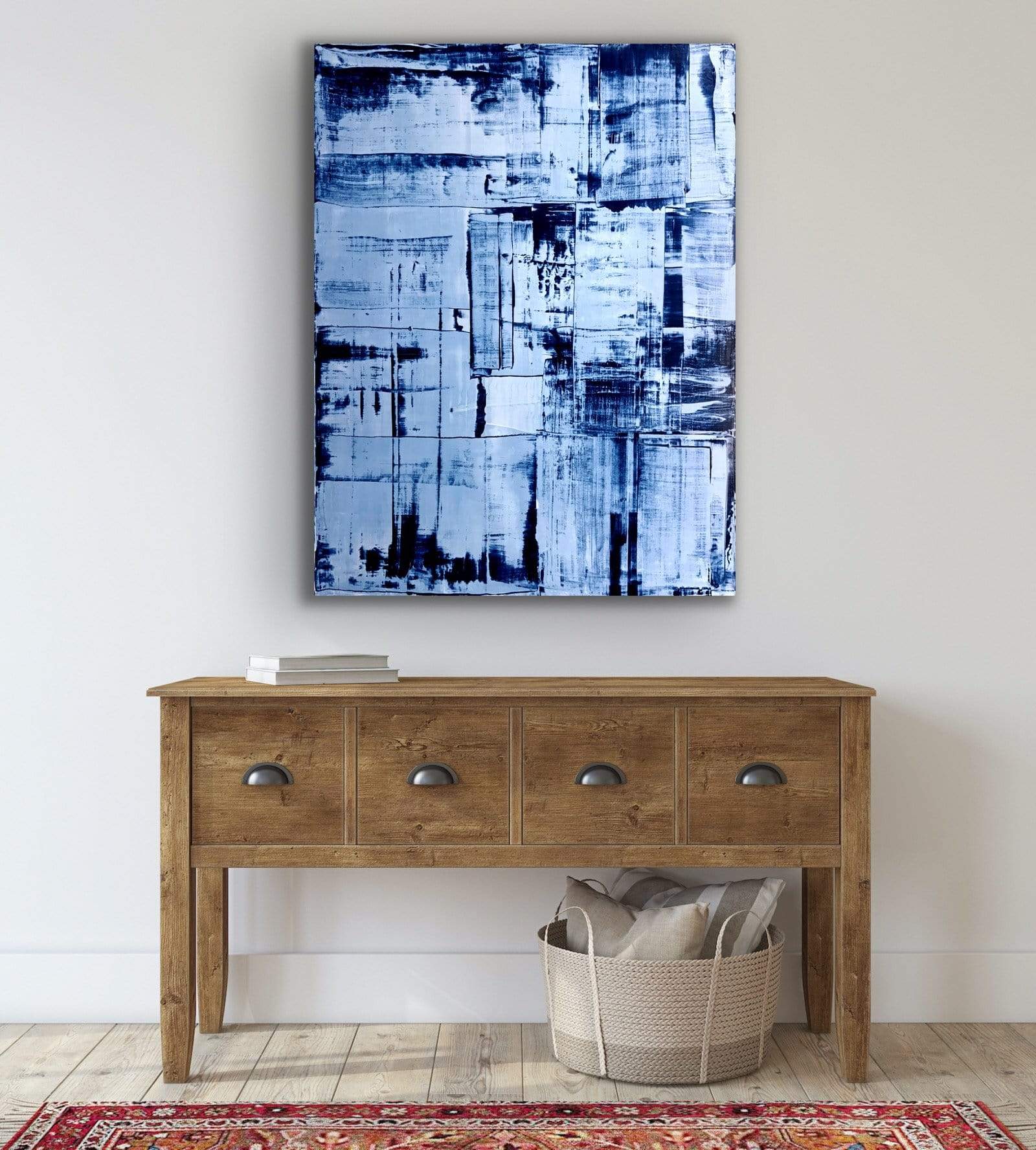 Robert Tillberg Blue Blocks | 36"x48"