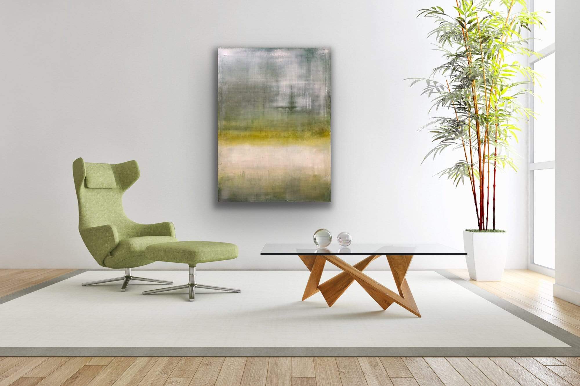 Robert Tillberg Field Of Green | 36"x48"